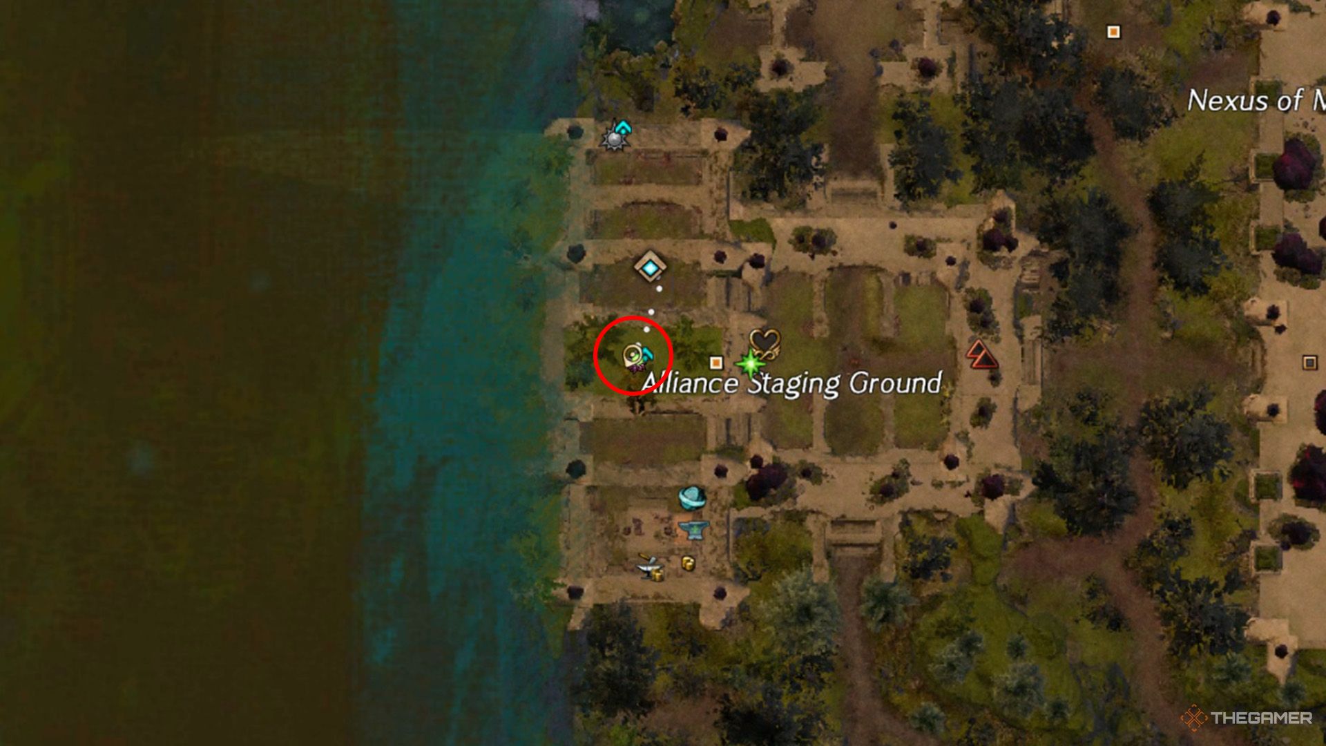 The place of the other scattered journal on the map in Guild War 2.