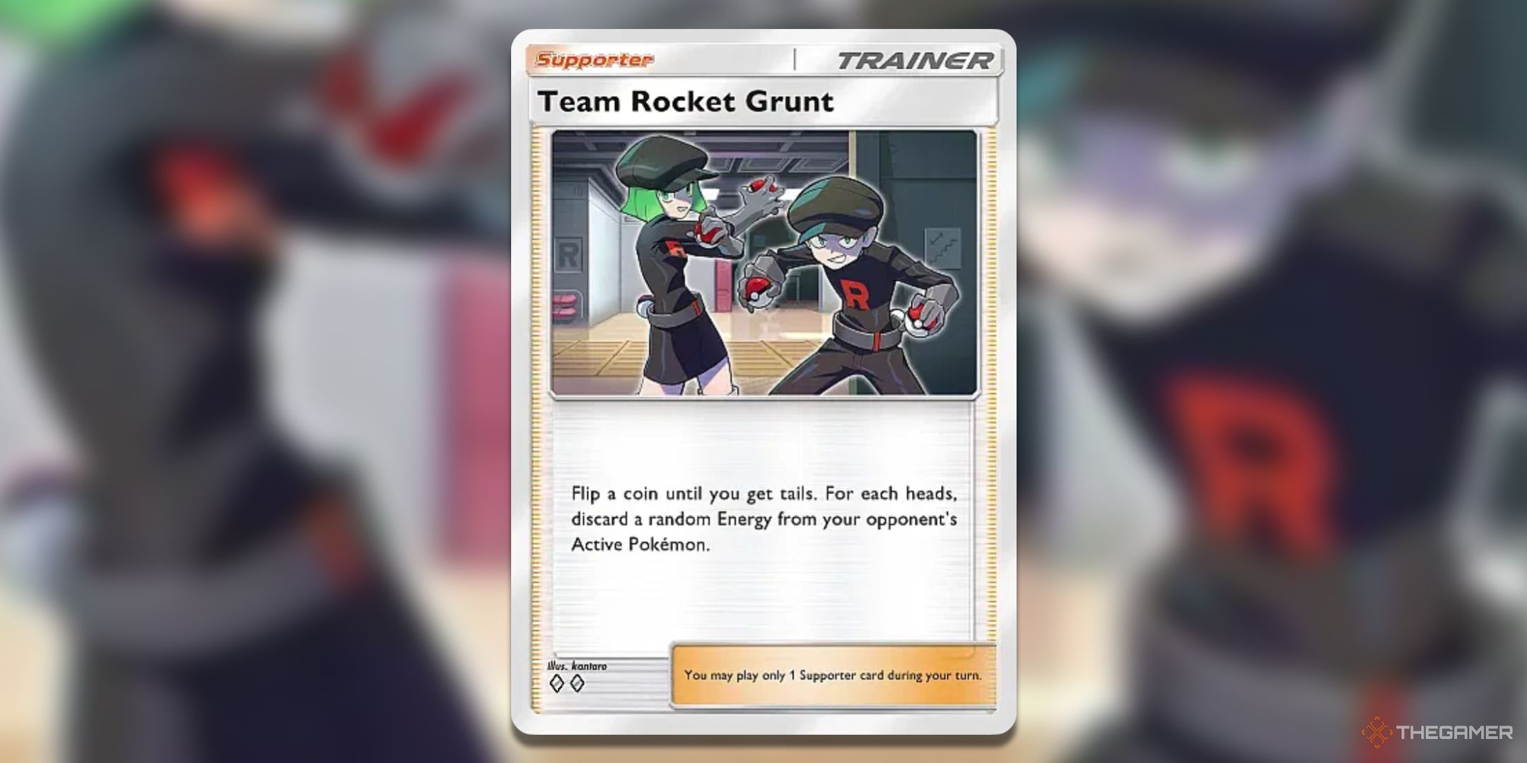 Team Rocket Grunt Pokemon TCG Pocket Shining Revelry Card Art.