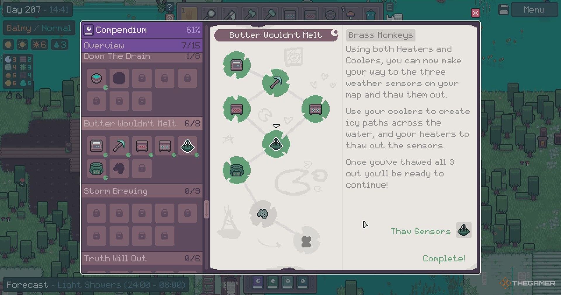 The Brass Monkey task in the compendium in Mudborne.