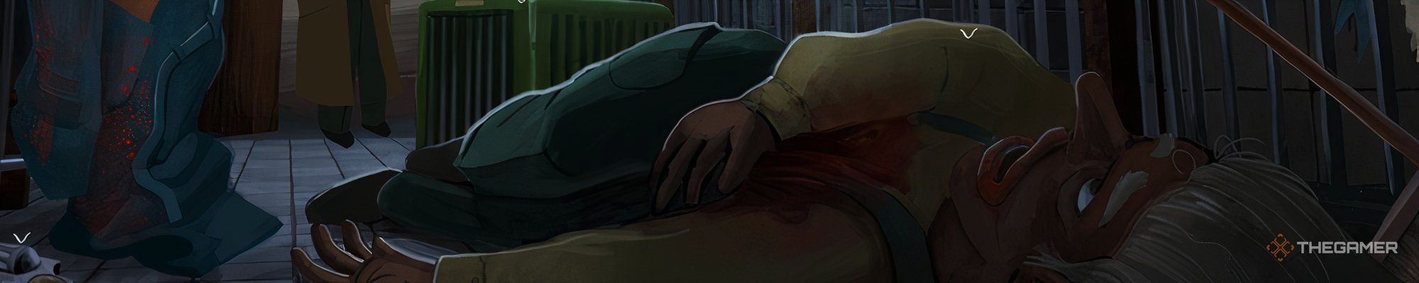 The dead kennelmaster in The Rise of the Golden Idol.