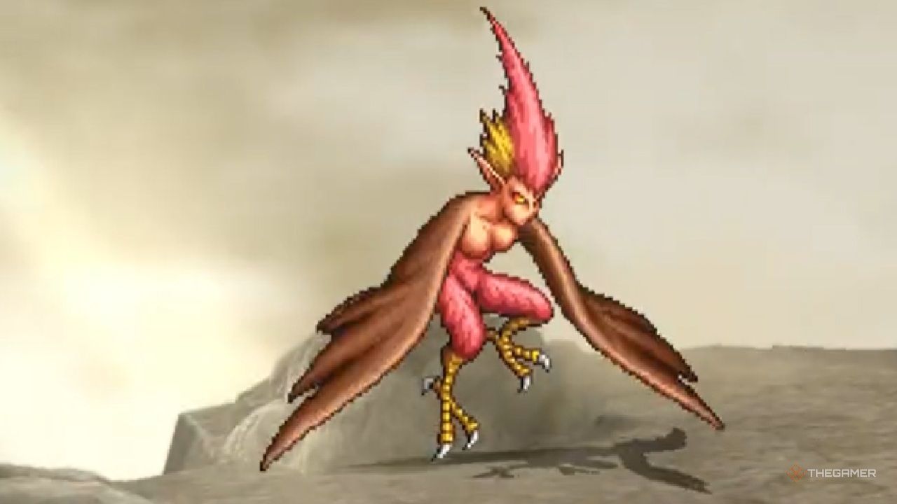 The Harpy as she appears in Suikoden 2 HD Remaster.