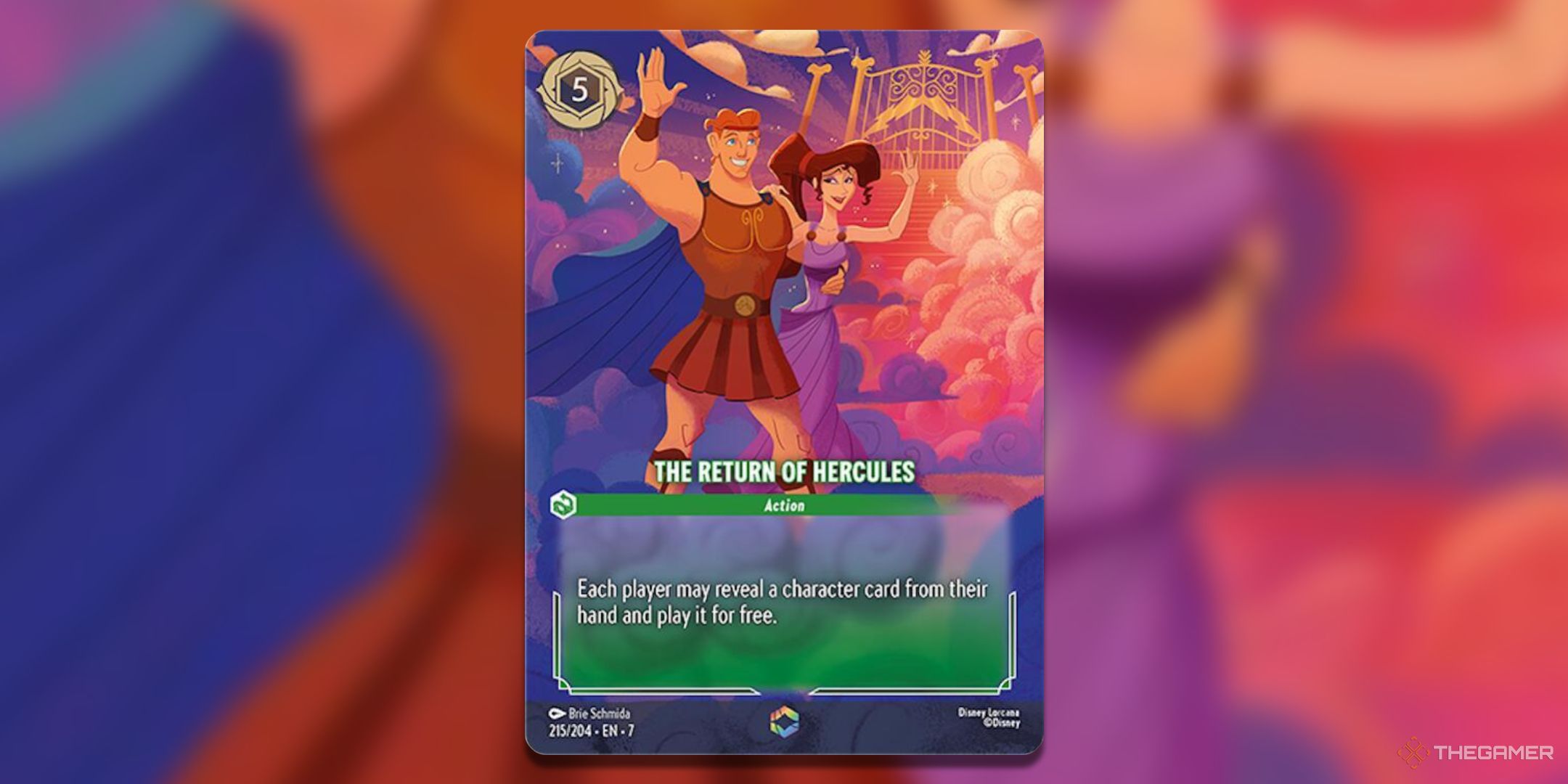 The Return of Hercules Enchanted Disney Lorcana Archazia's Island card art.