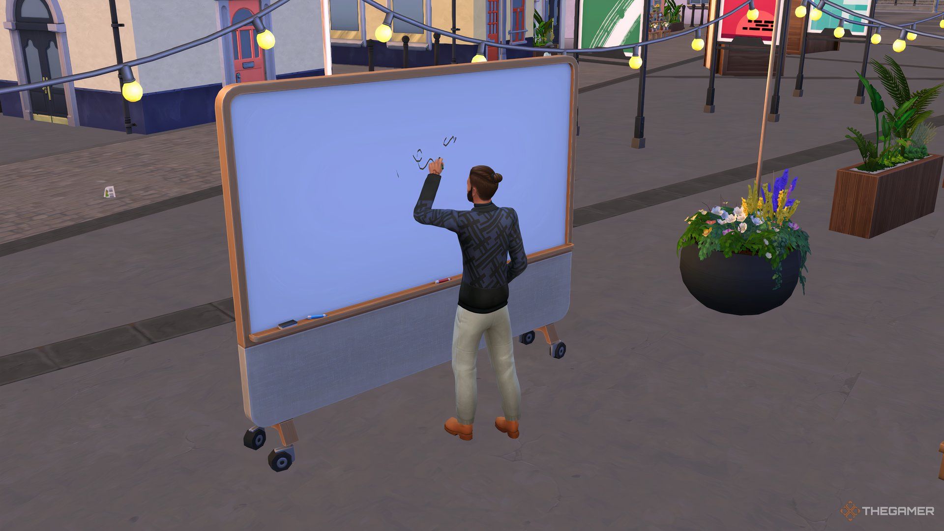 At a SIM Nord Haven, a hobby using a white board at Gamilok Plaza.