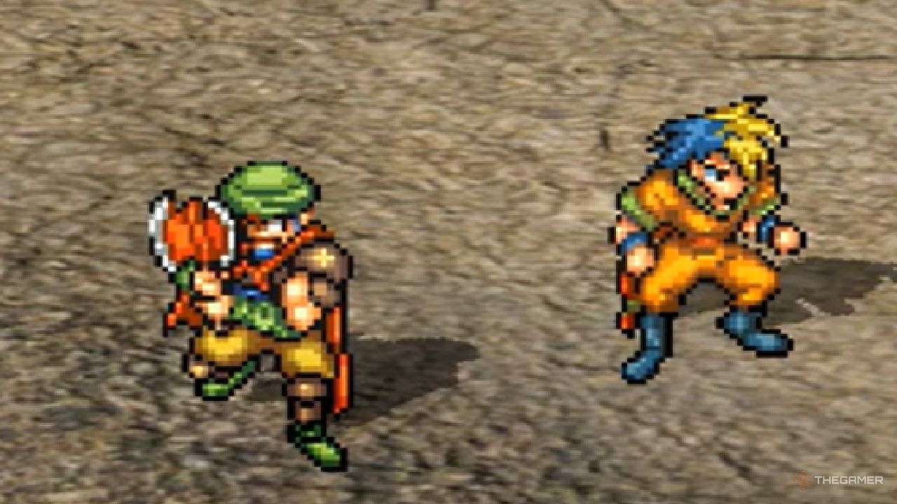 Varkas و Sydonia همانطور که در Suikoden 1 HD Remaster ظاهر می شوند.