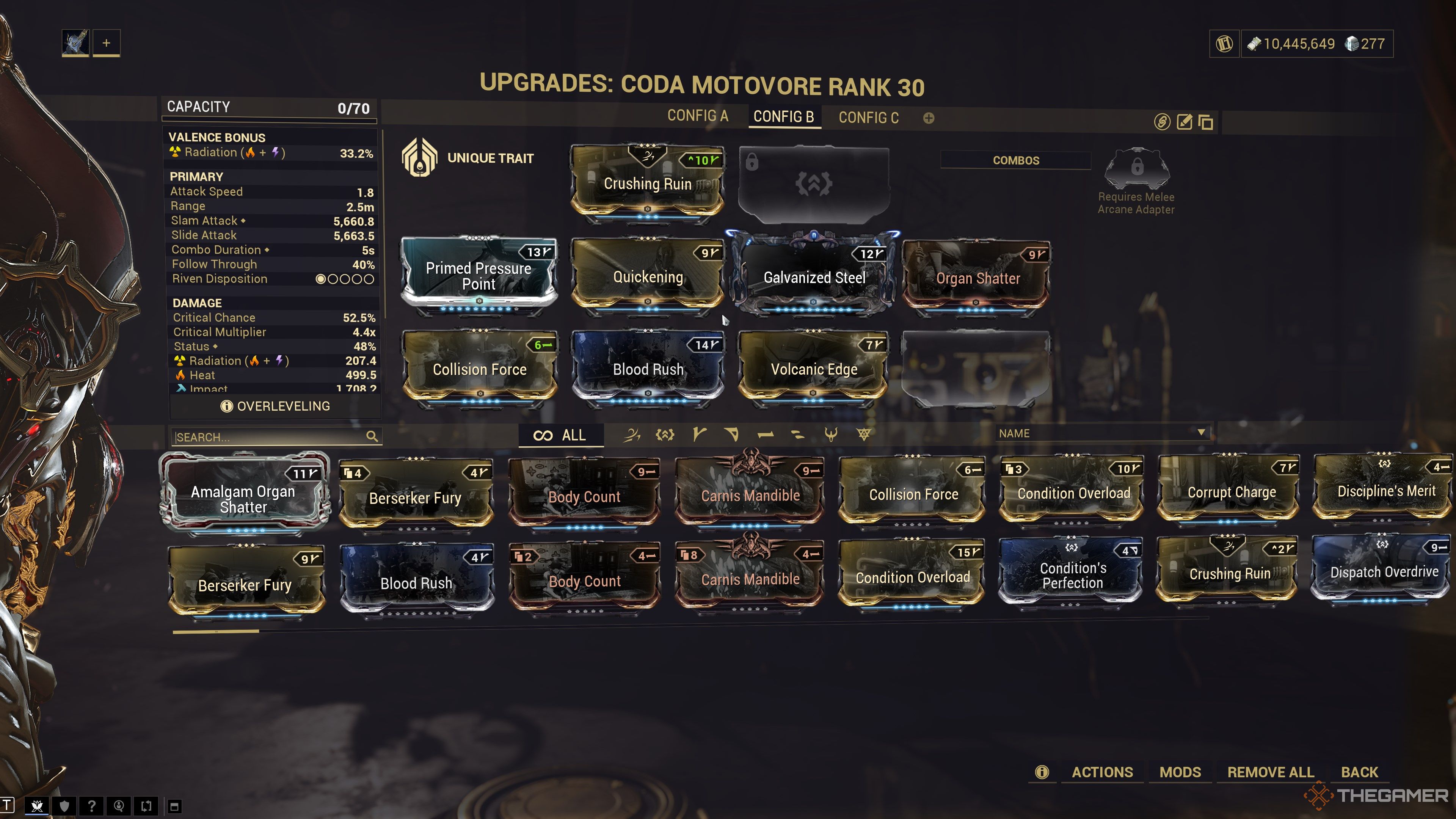 Warframe Coda Motovore Build