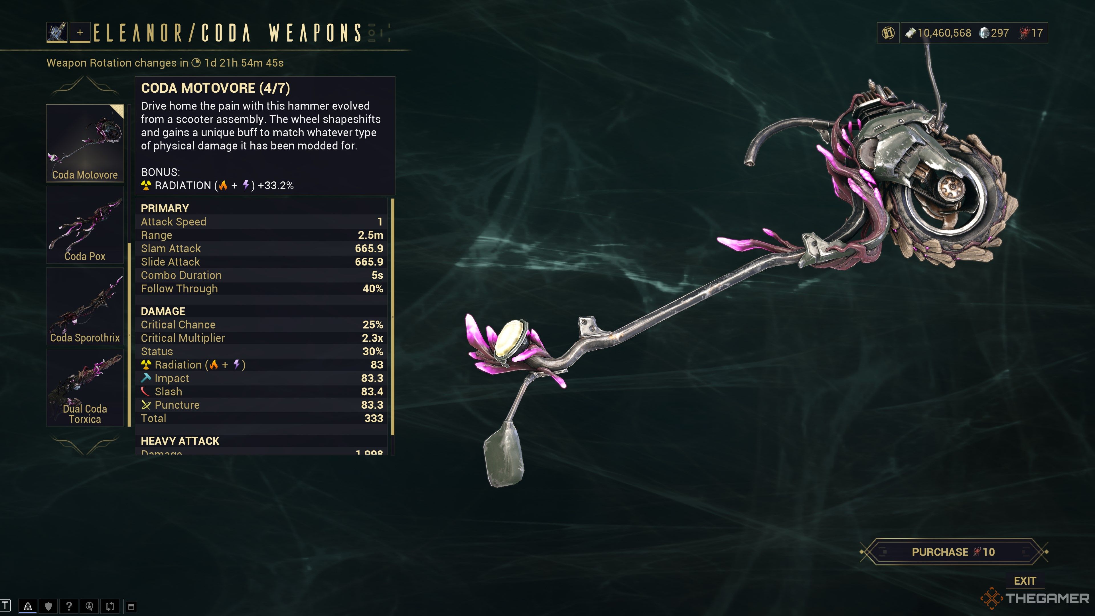 Warframe Coda Motovore Vendor