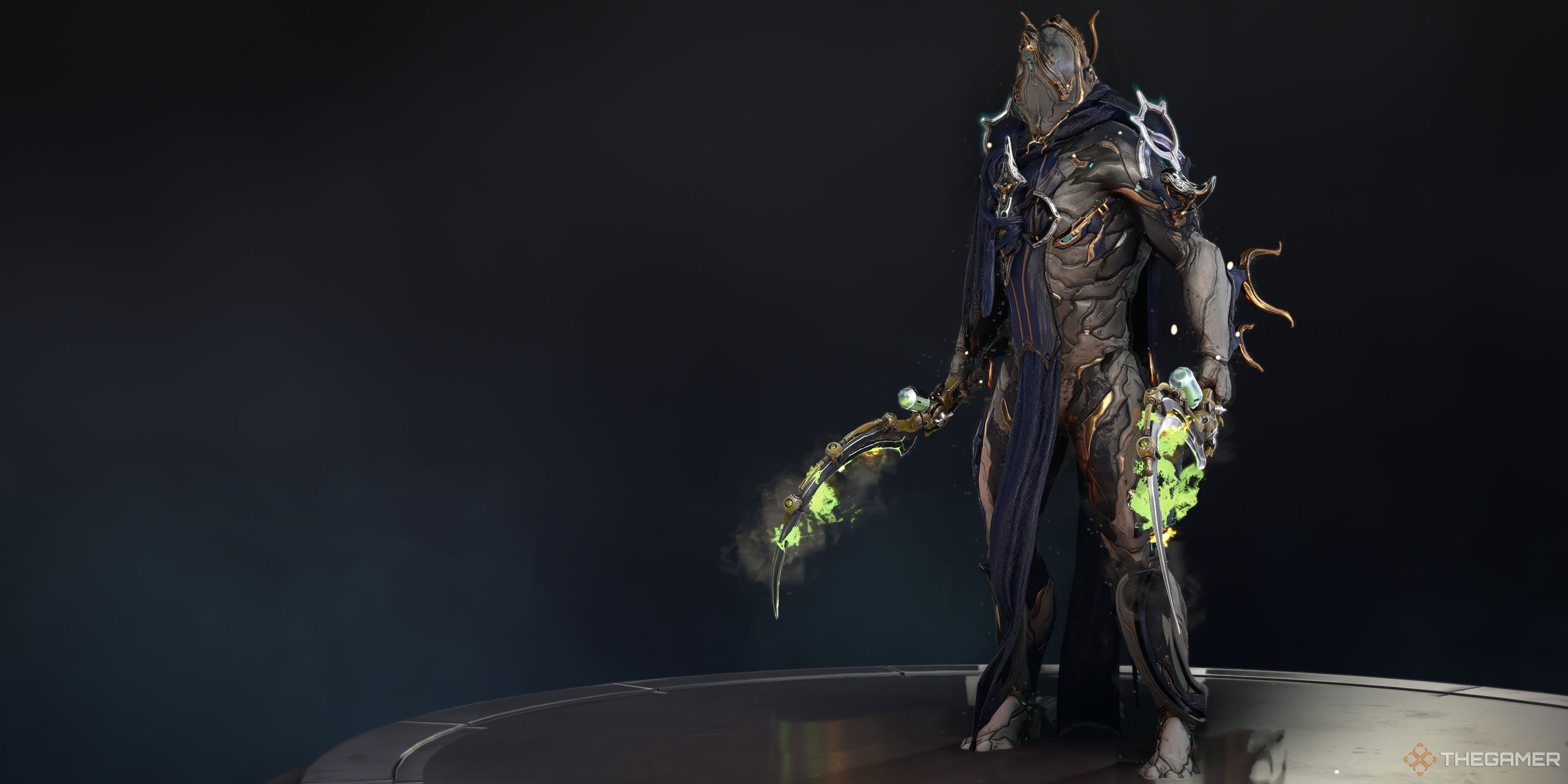Warframe Excal Holding Dual Viciss-1