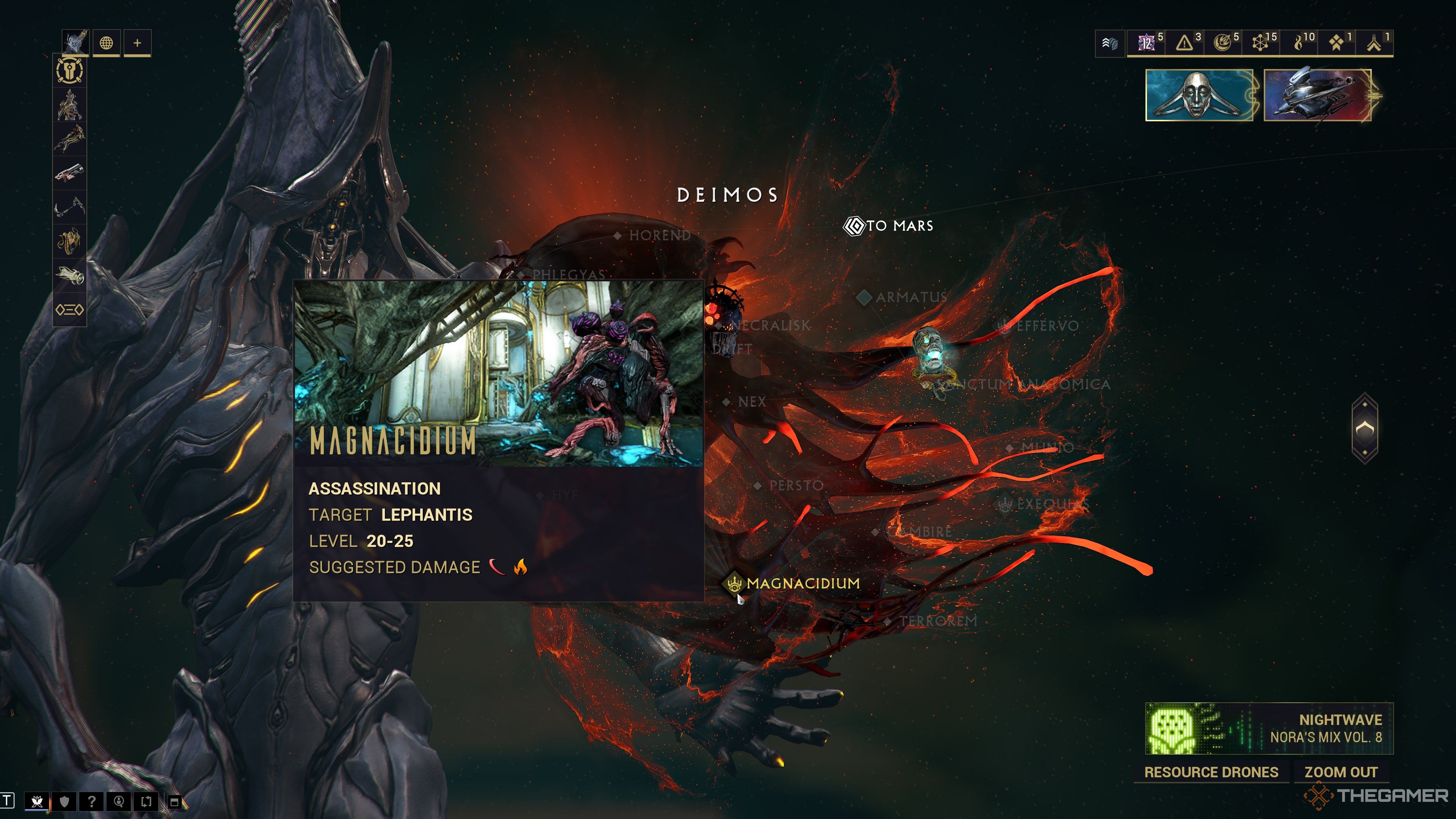 گره Warframe Lephantis