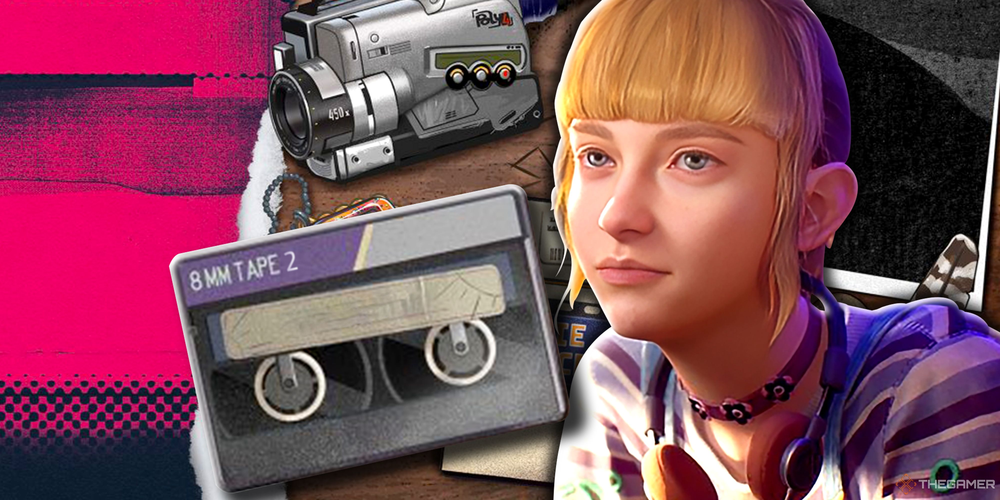 Kat from Lost Records with a cassette tape that says