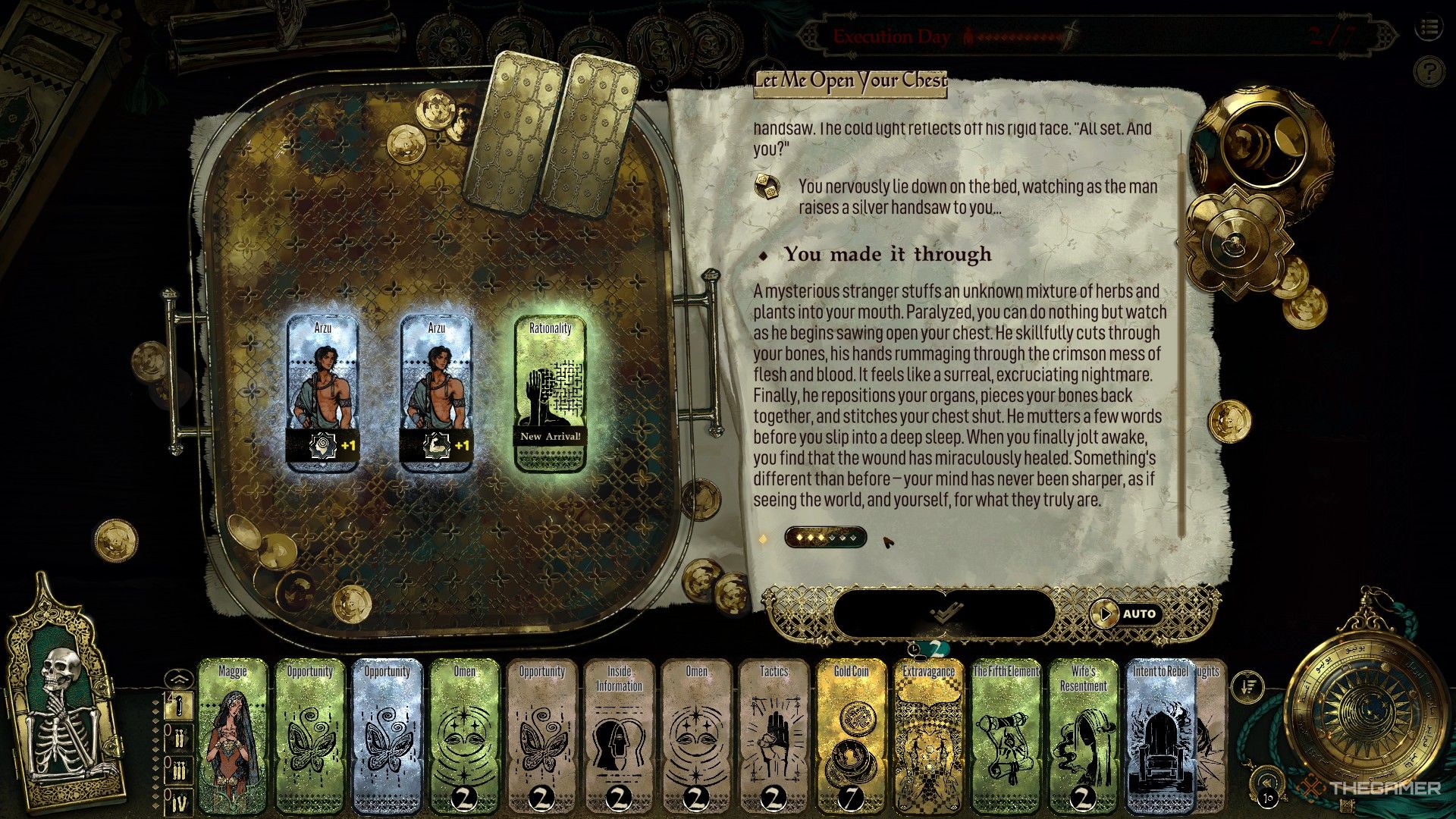 The player survives an invasive surgery in Sultan&rsquo;s Game.