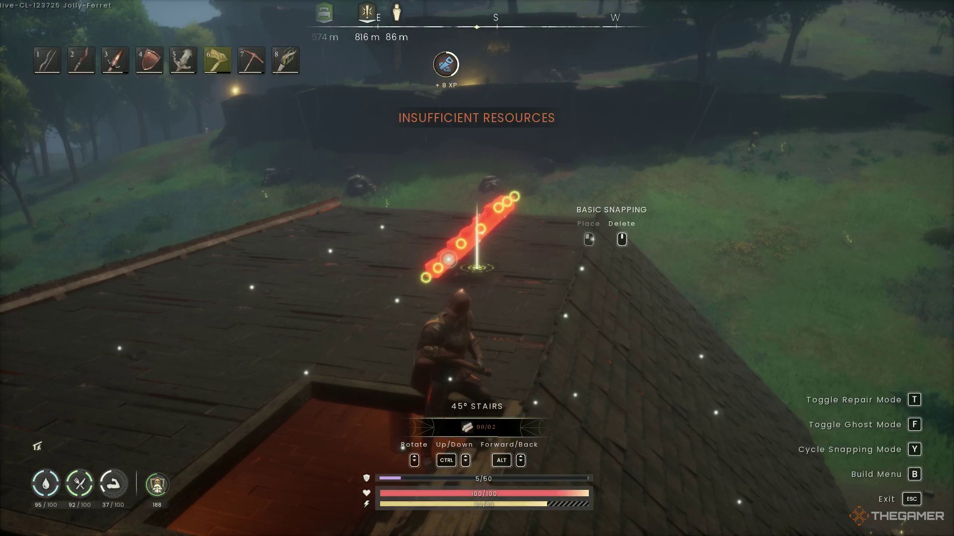 The player stands on a flat roof in Ranskip: Dragon Weldis.