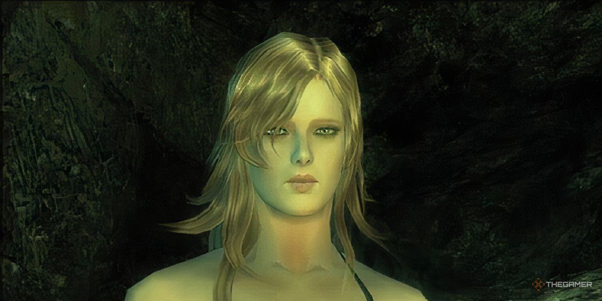 Буйны план Евы, які стаіць у пячоры ў Metal Gear Solid 3.