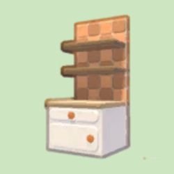 A counter with shelves PNG from Hello Kitty Island Adventure.