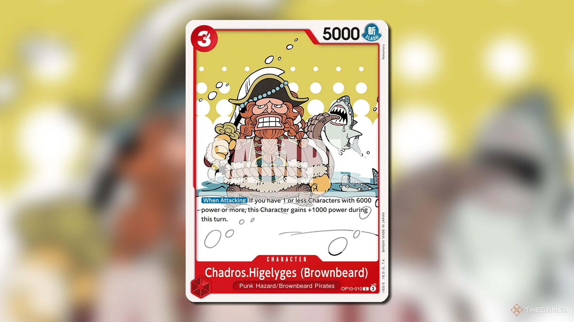 BrownBeard Character Card från Royal Blood Set i One Piece Card Game.