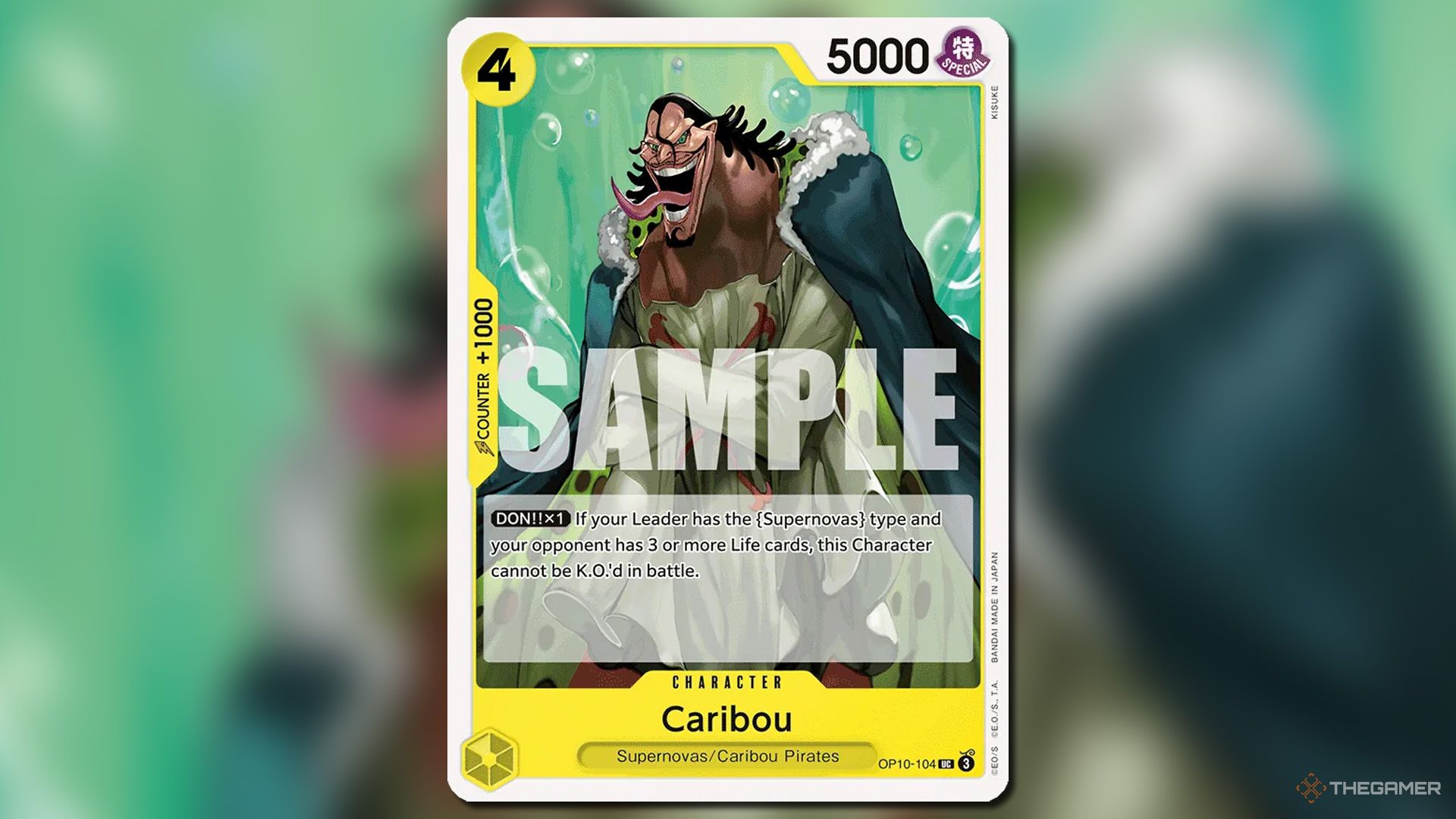 Caribou character card from the Royal Blood set in One Piece Card Game.