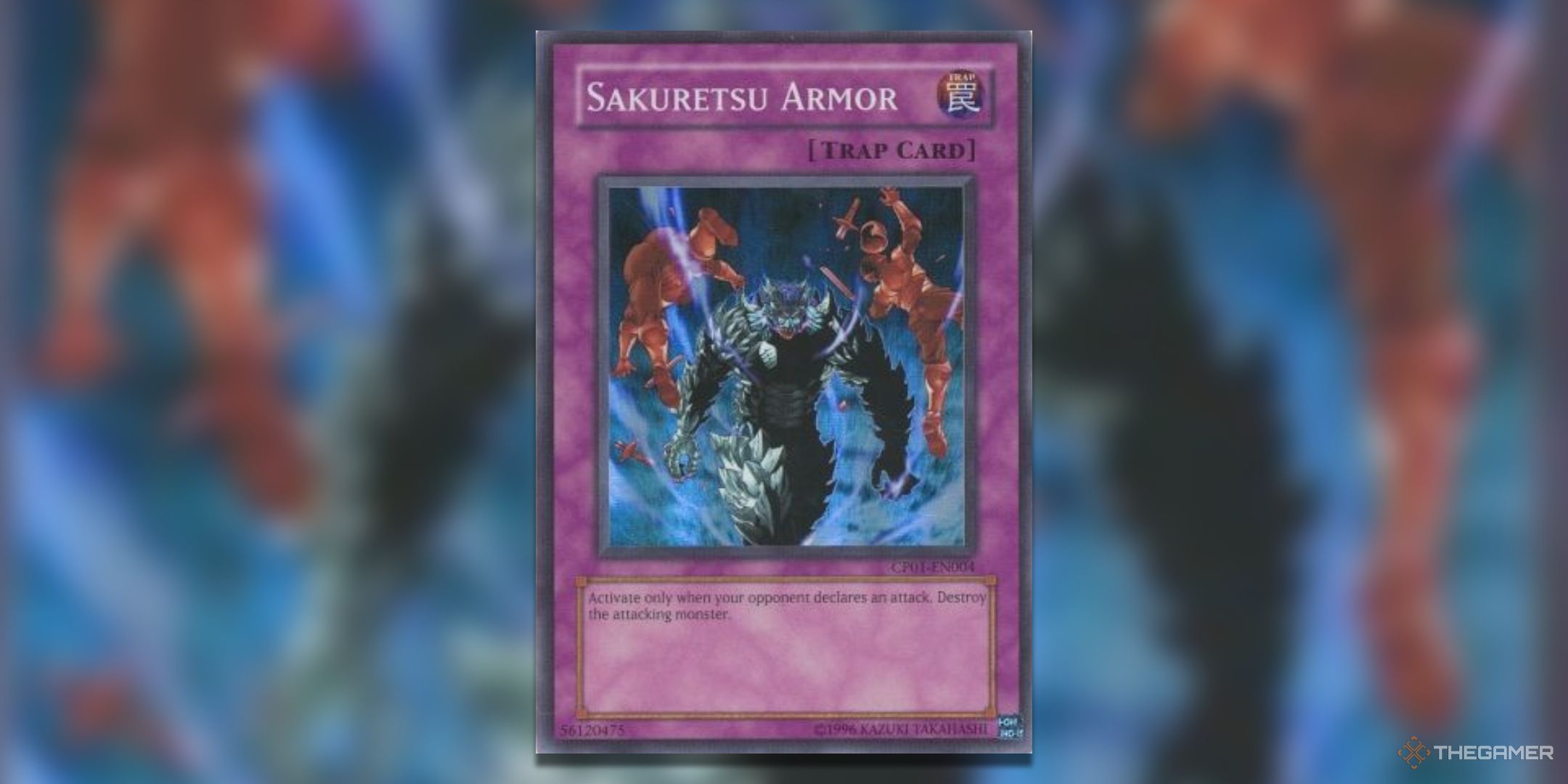 Champion Pack 1 Sakuretsu Armor Yu-Gi-Oh! TCG card art.