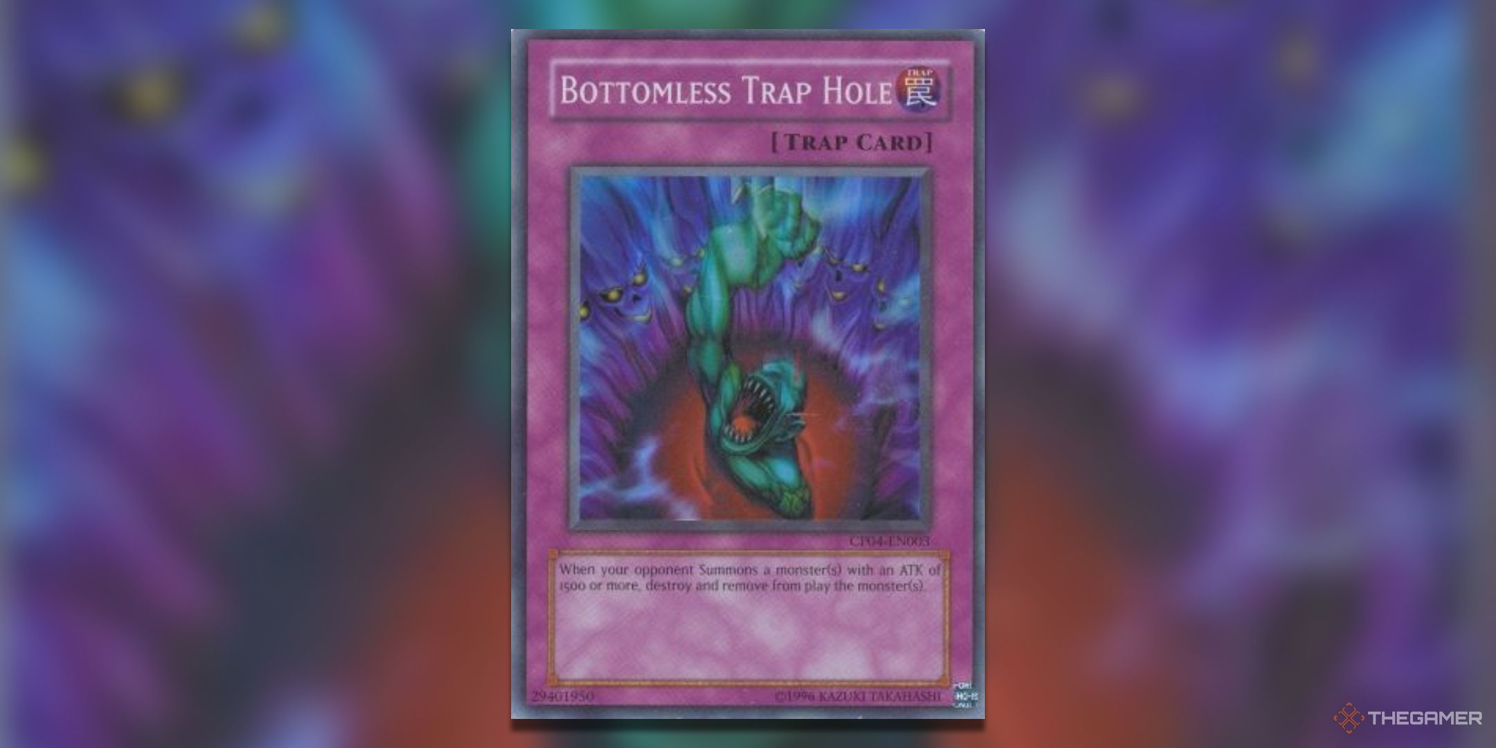 Champion Pack 4 Bottomless Trap Hole Yu-Gi-Oh! TCG card art.