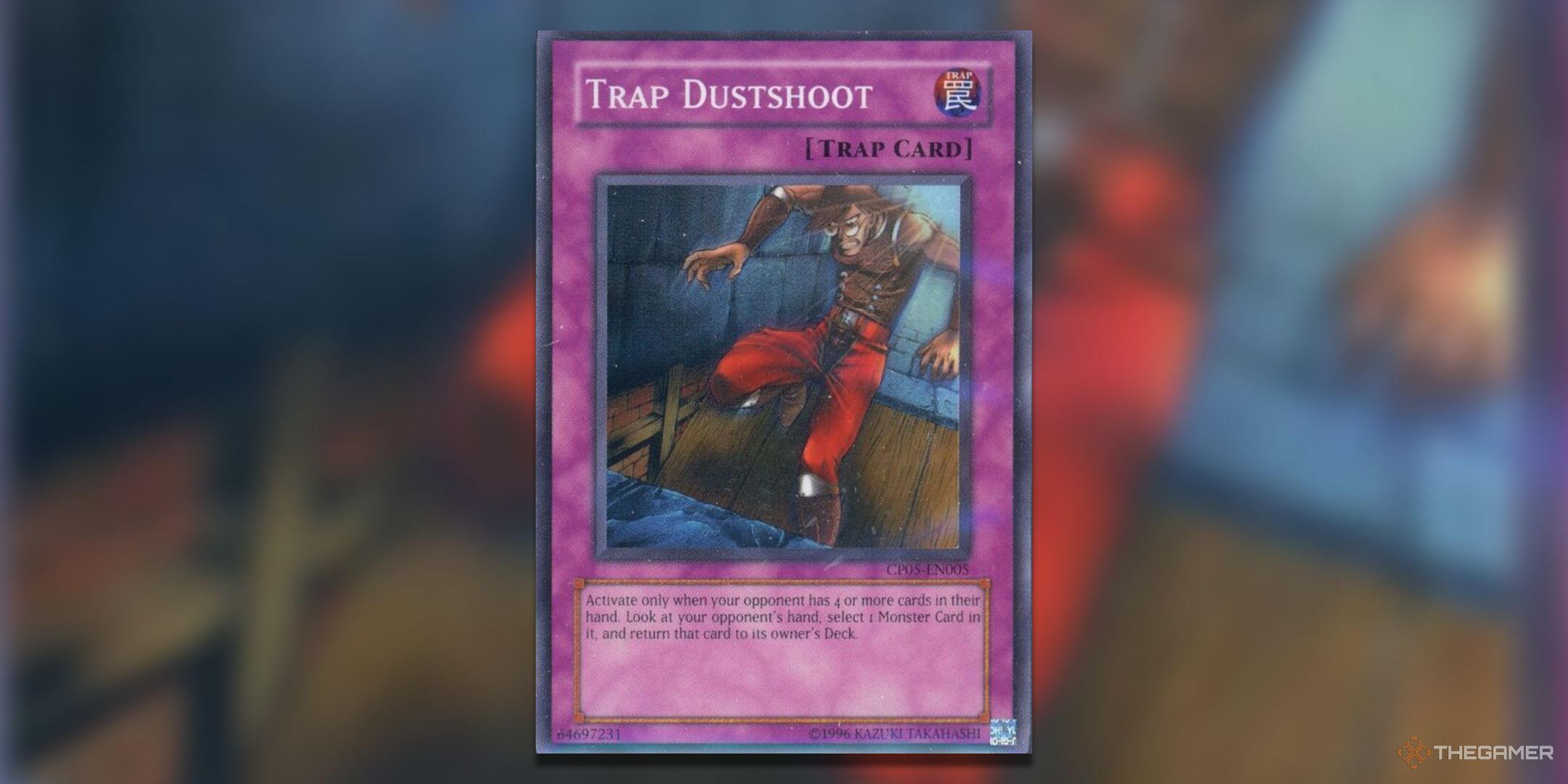 Champion Pack 5 Trap Dustshoot Yu-Gi-Oh! TCG card art.