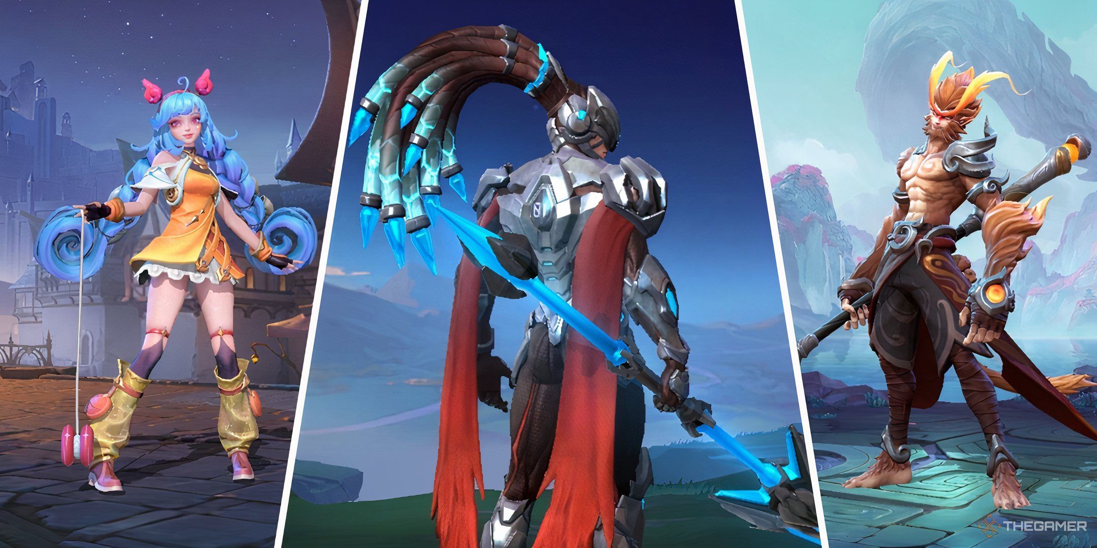 Ski, alpha, and sun in the three -way spiral image of mobile legends.