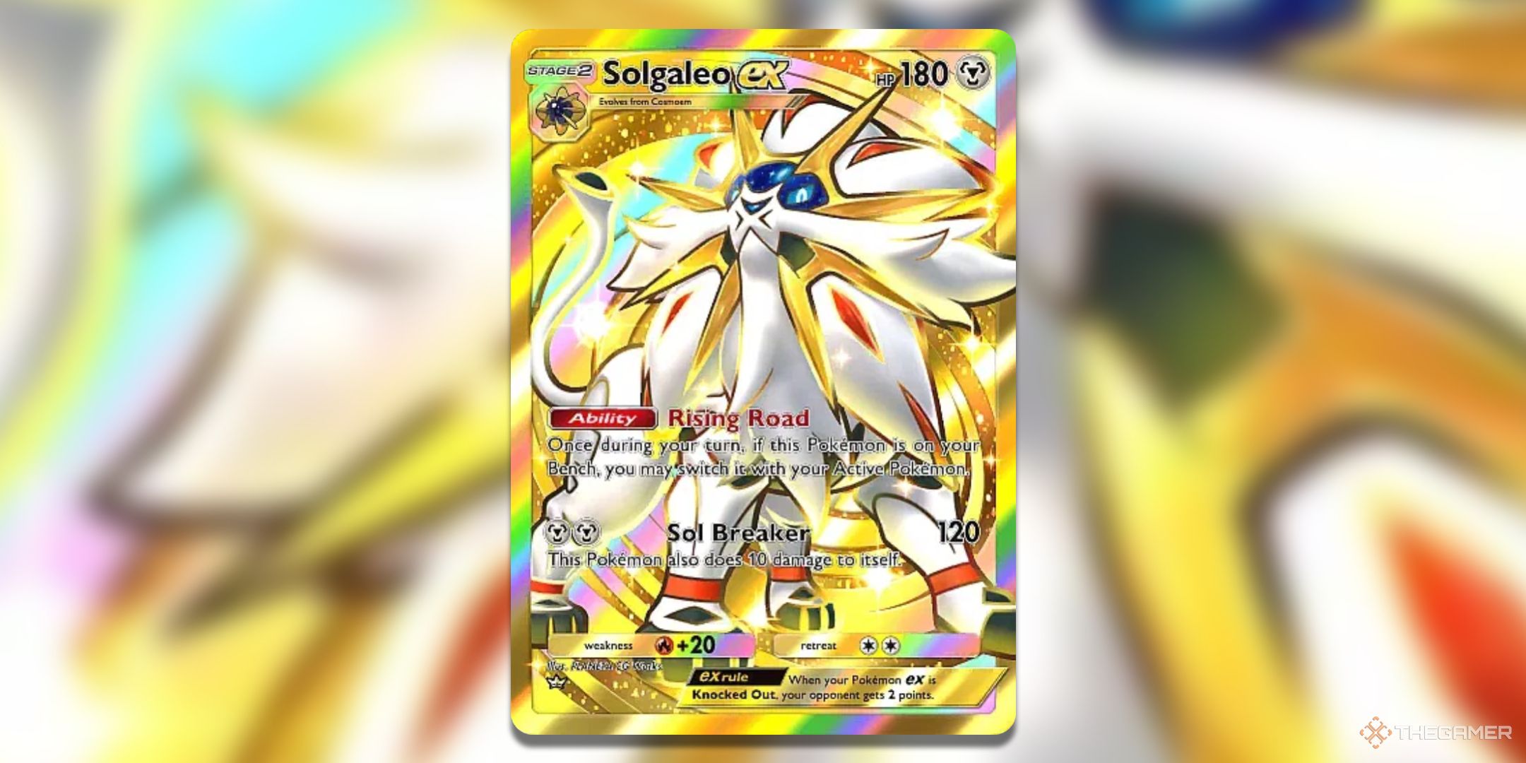 Crown Nare Solgaleom Ex Pokemon TCG Pocket Celestial Guardians Card Art.