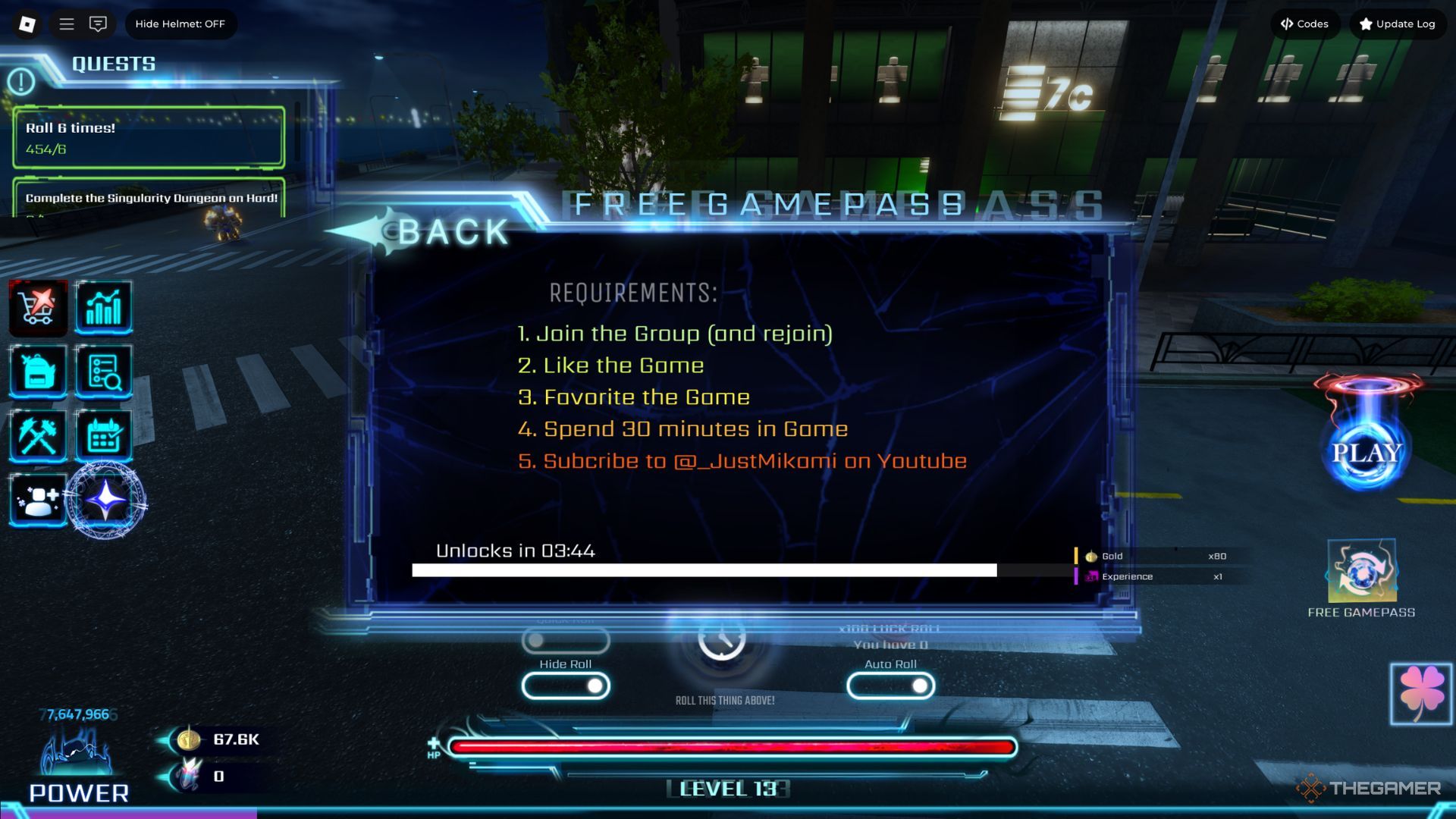 Five tasks players need to be completed to get free games in hunters.