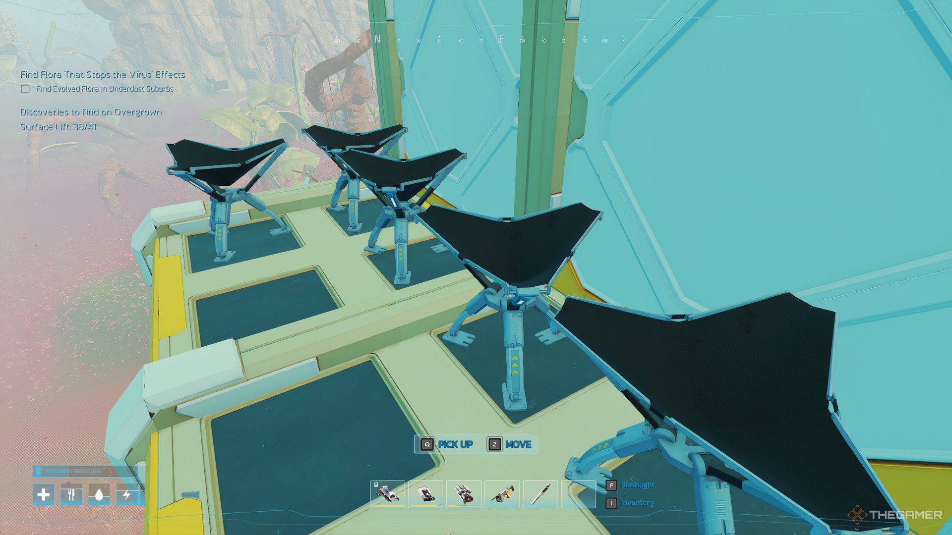 Five rainwater collectors in the sky forever.