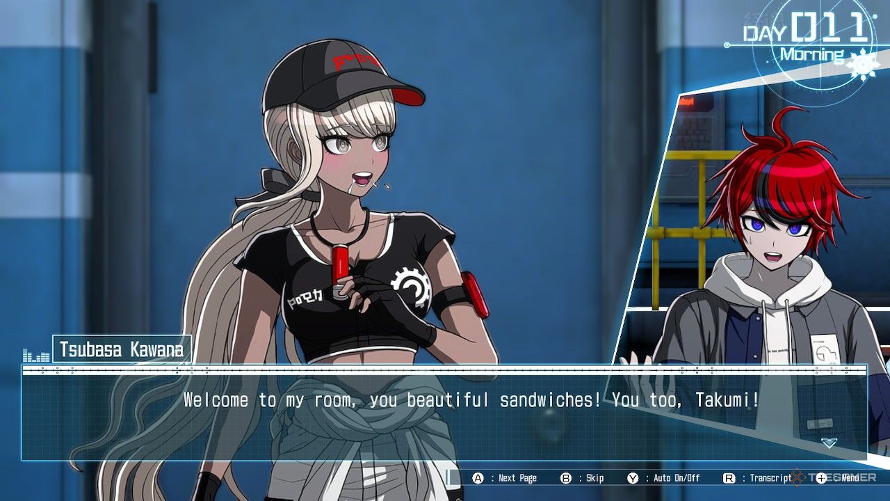 So giving Sobasa Sandwich to his room during his convincing mission at the last Defense Academy.