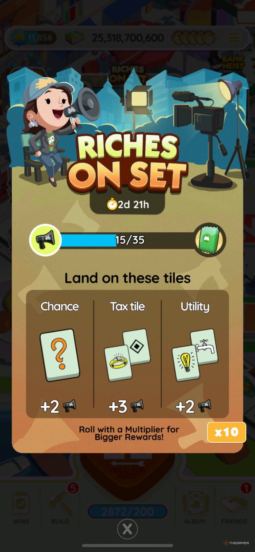 How to get more points for rewards in Riches on Set in Monopoly Go.