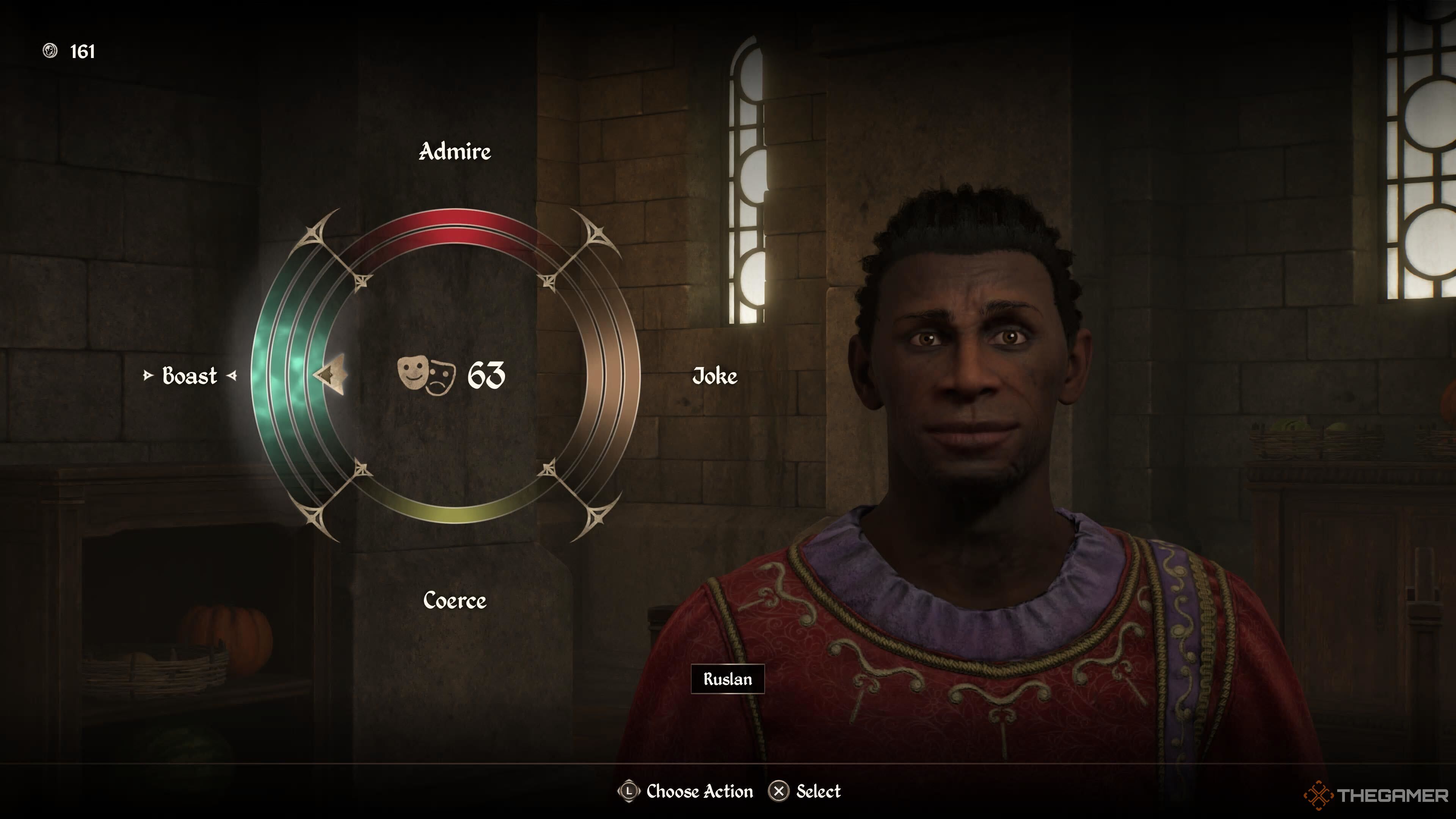 Laughing in Ruslan in the Imperial City in Oblivion Remaster.