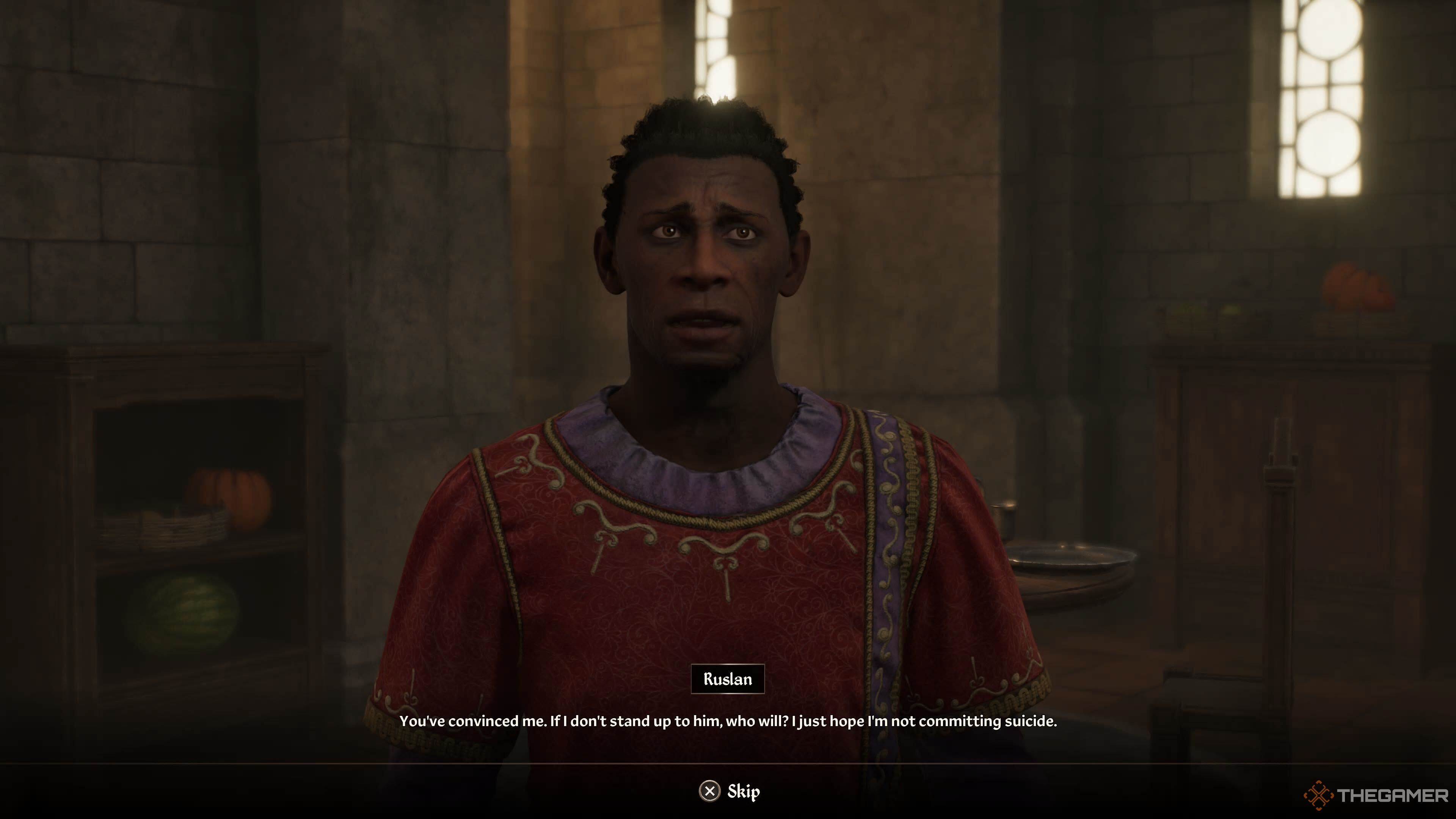 The player successfully convinces Ruslan to testify at Remastered Oblivion.