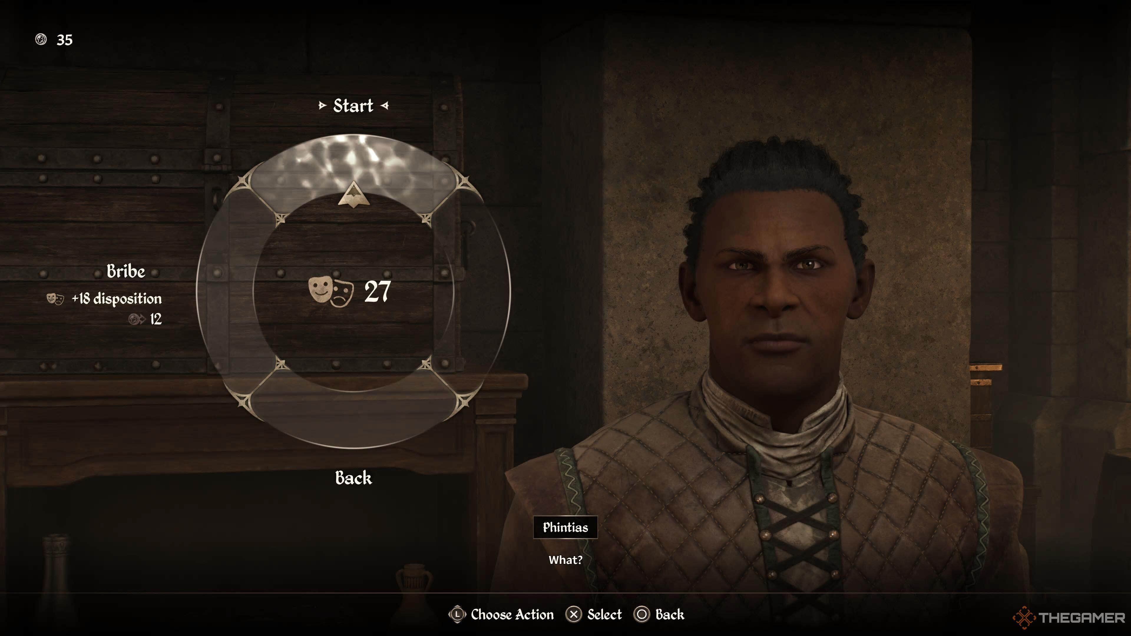 Start dialog with Phintys in remastered.