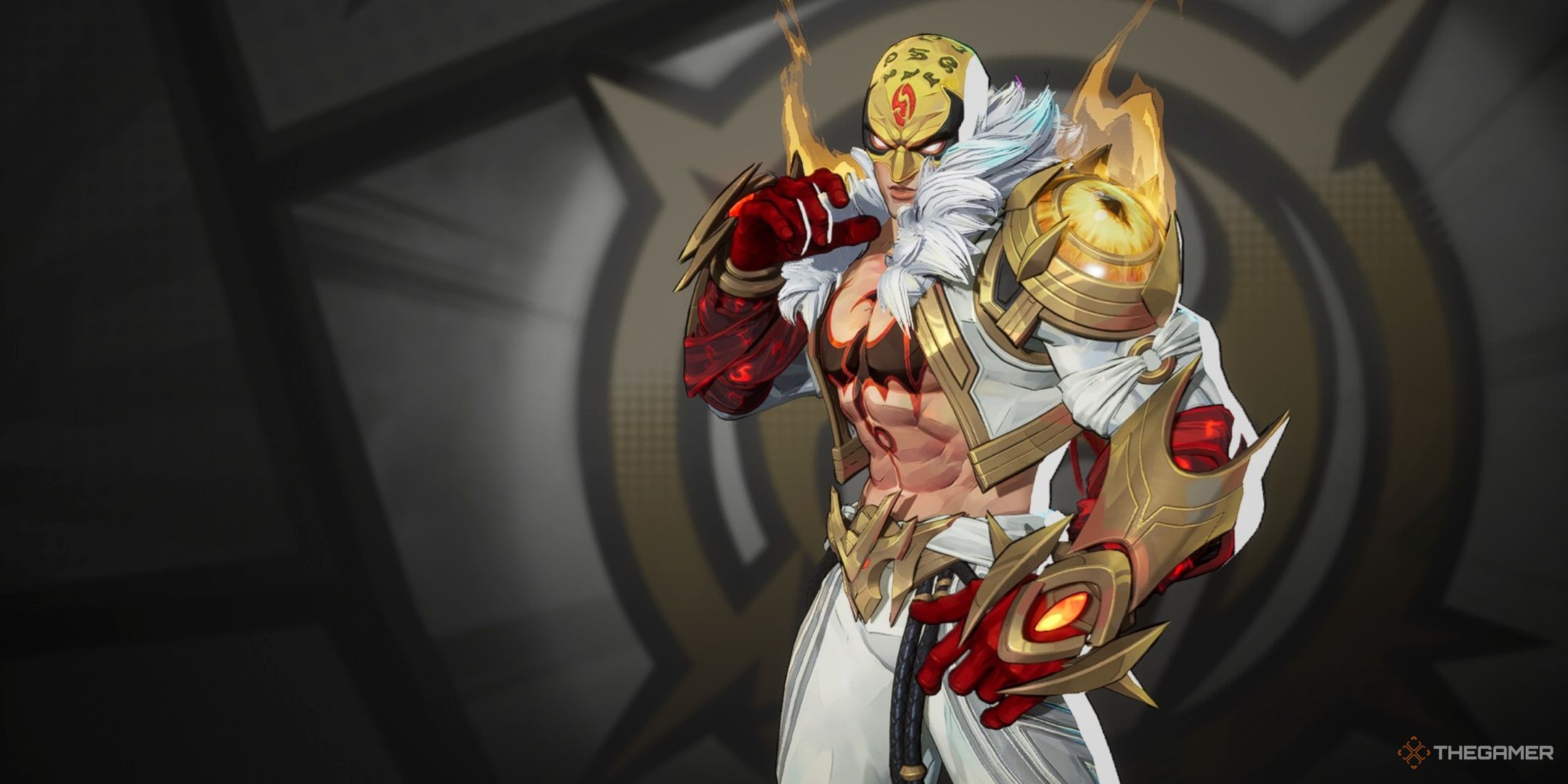 Agamoto's skin for an iron fist with miracle rivals.
