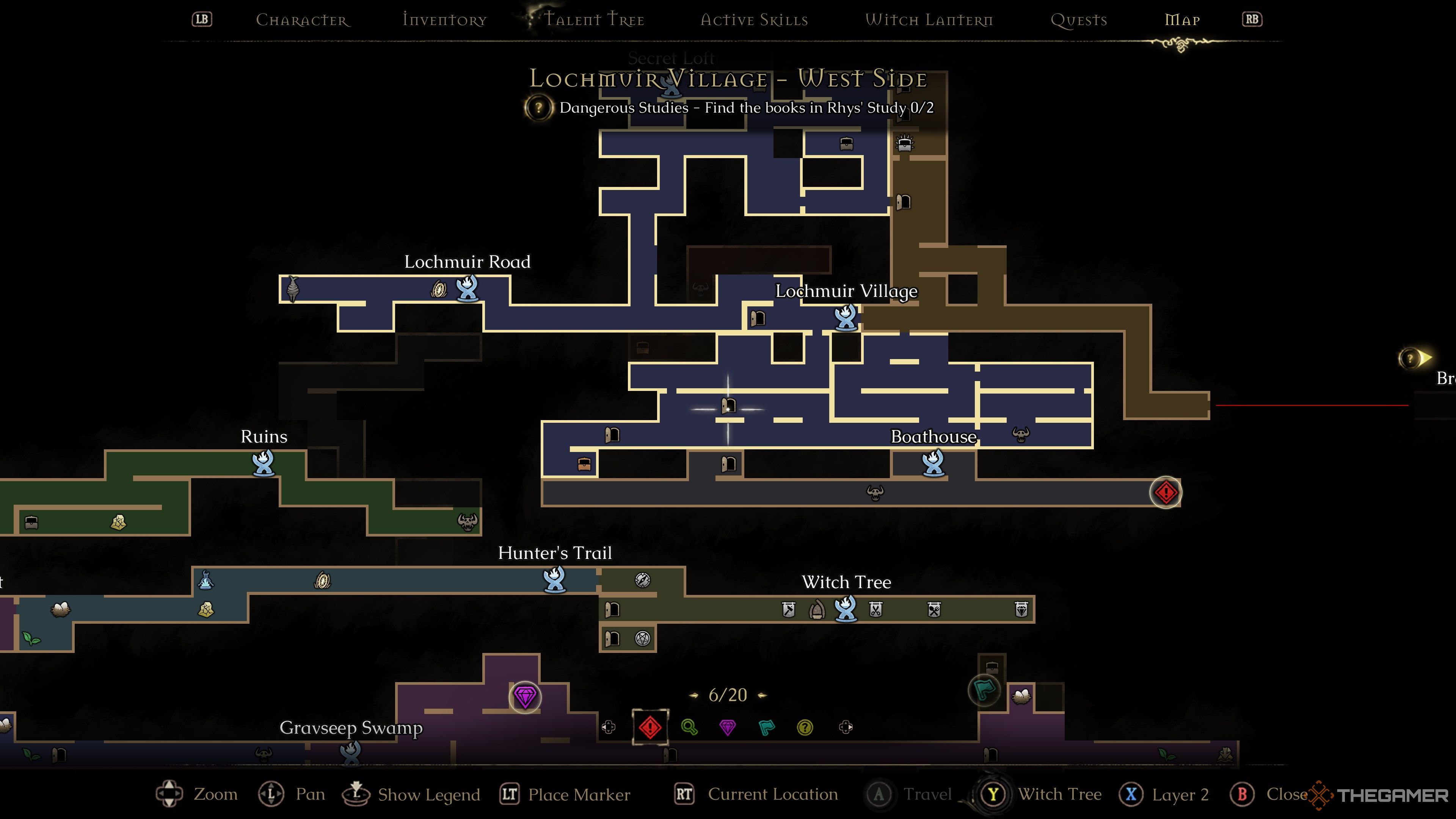 Map of Mandragora Booth House Door