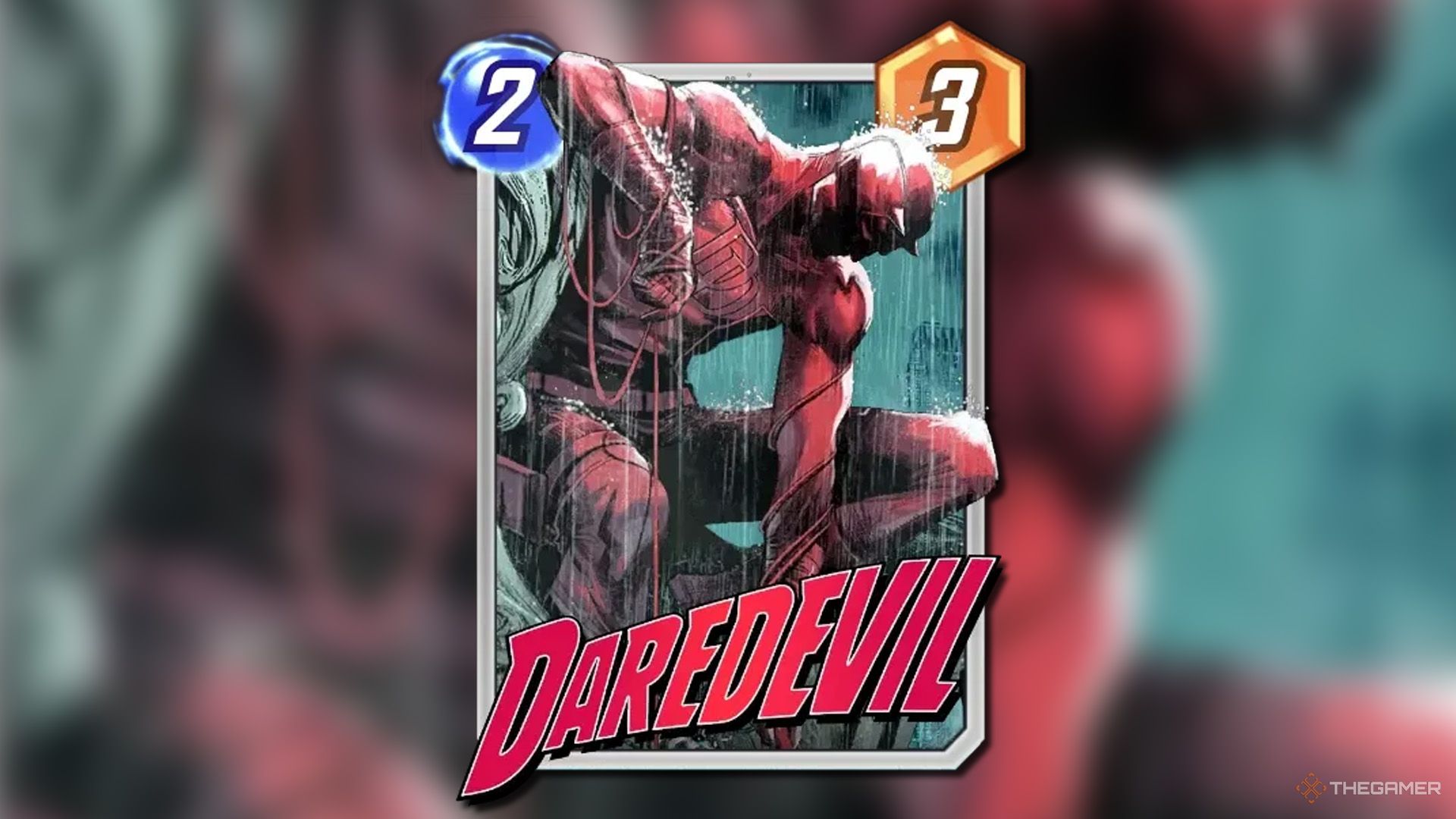 Marco Checchetto variant of Daredevil from Marvel Snap.