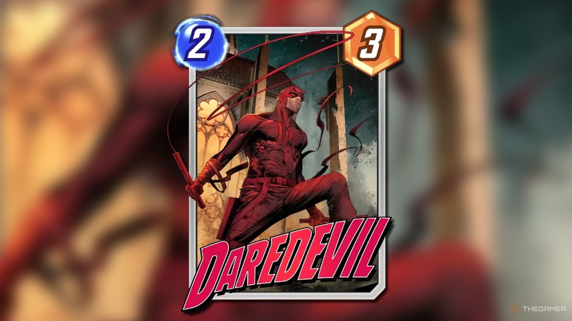 Marco Checchetto variant of Daredevil from Marvel Snap.