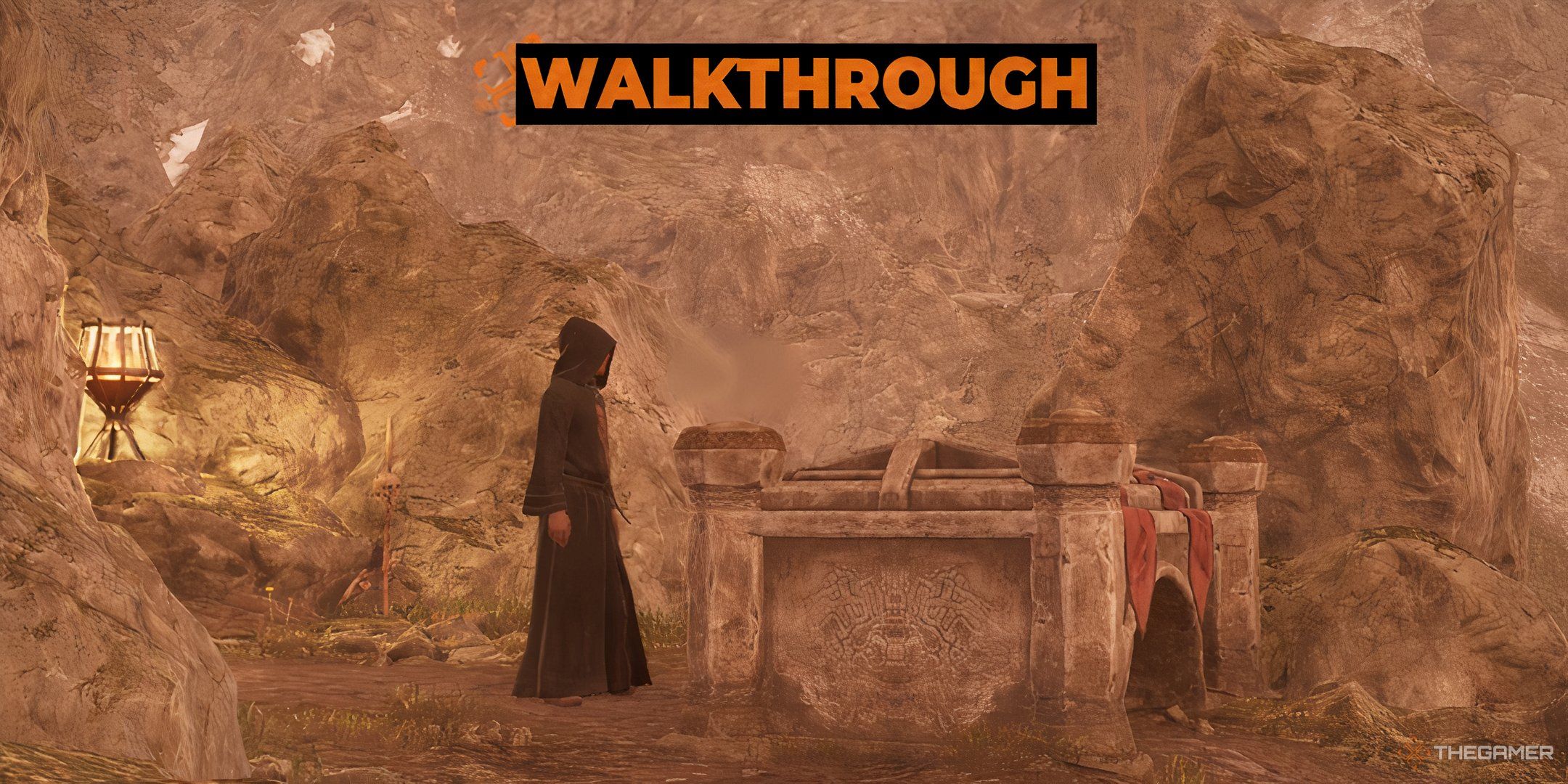 Necromancer stands in front of an altar during a ritual in Oblivion Remastered.