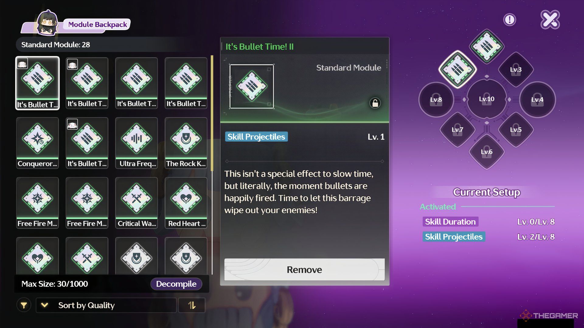 Module equip menu in Cube, Cubic n Cubie event in Wuthering Waves.