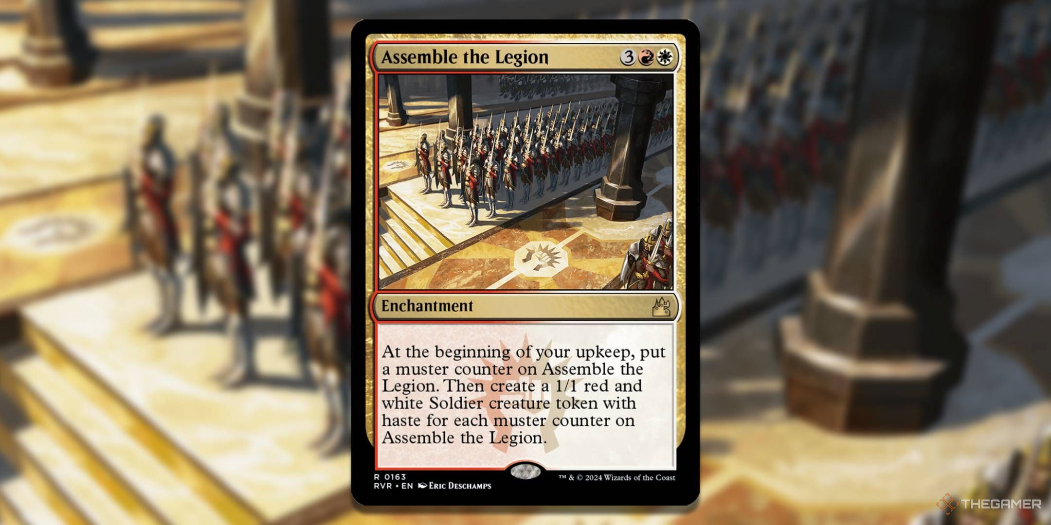 Collect Lashkar cards with art in MTG background.