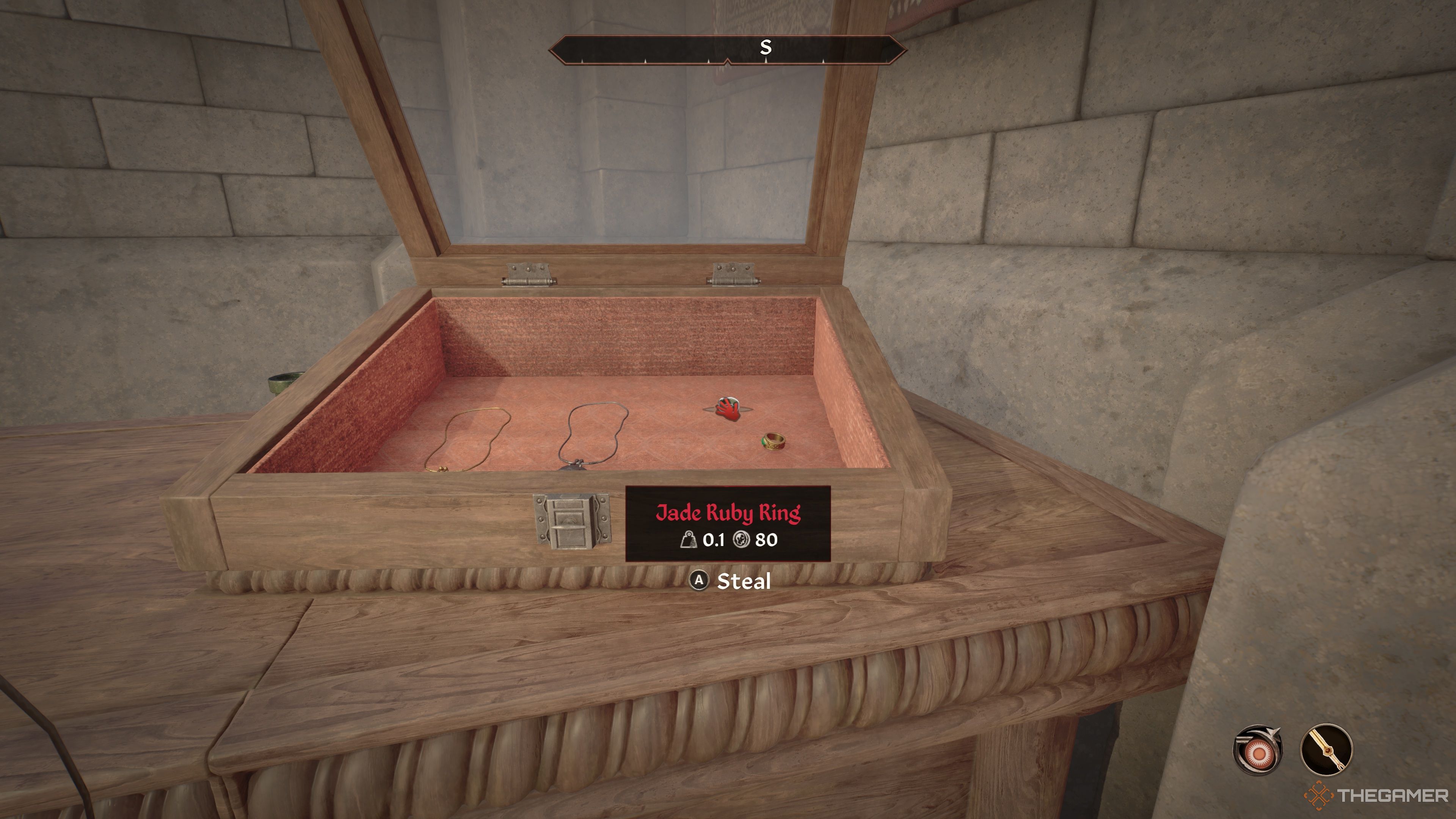 Stealing Jewelry in Oblivion Remastered.