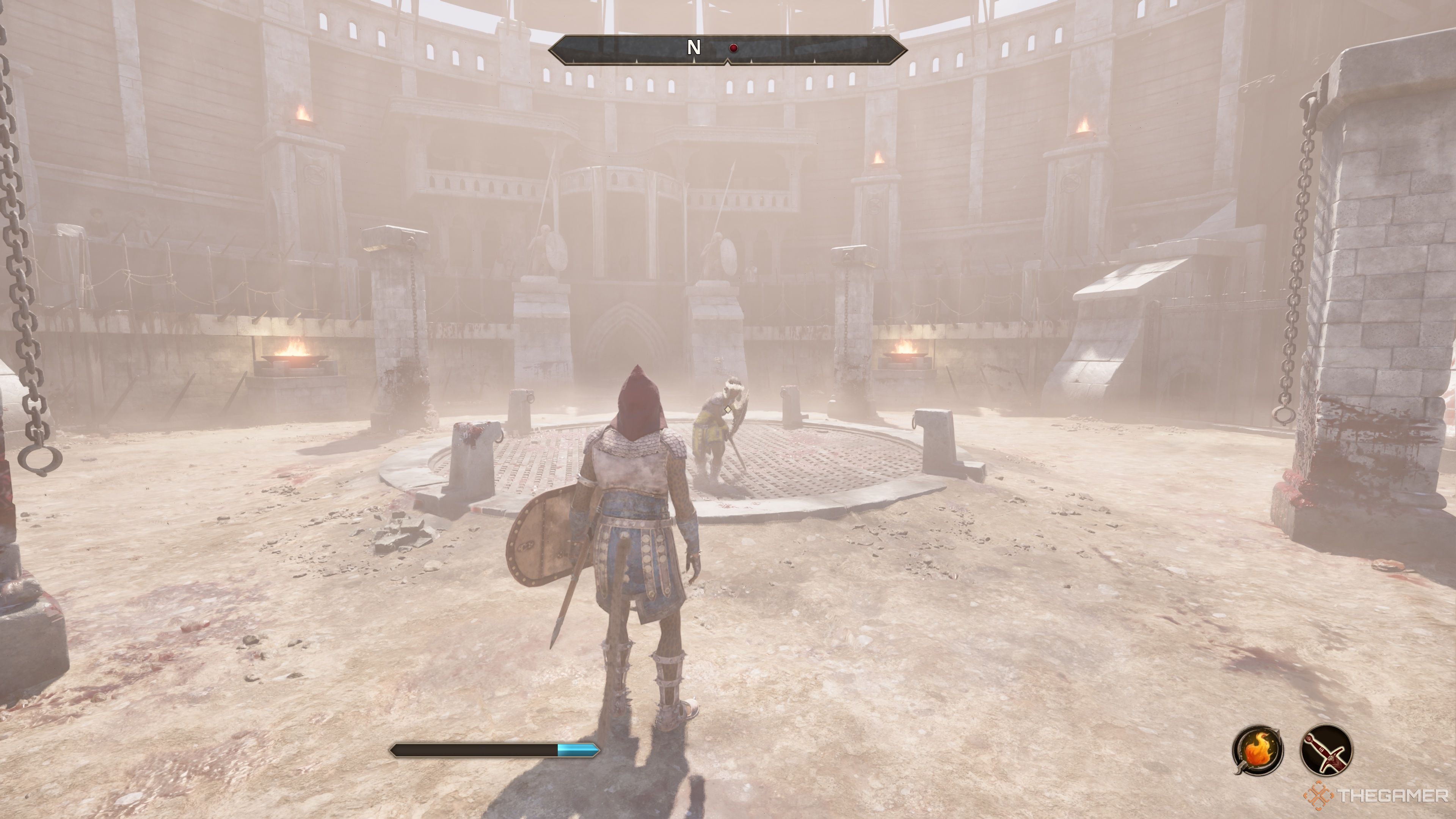 Fighting in the Arena in Oblivion Remastered.