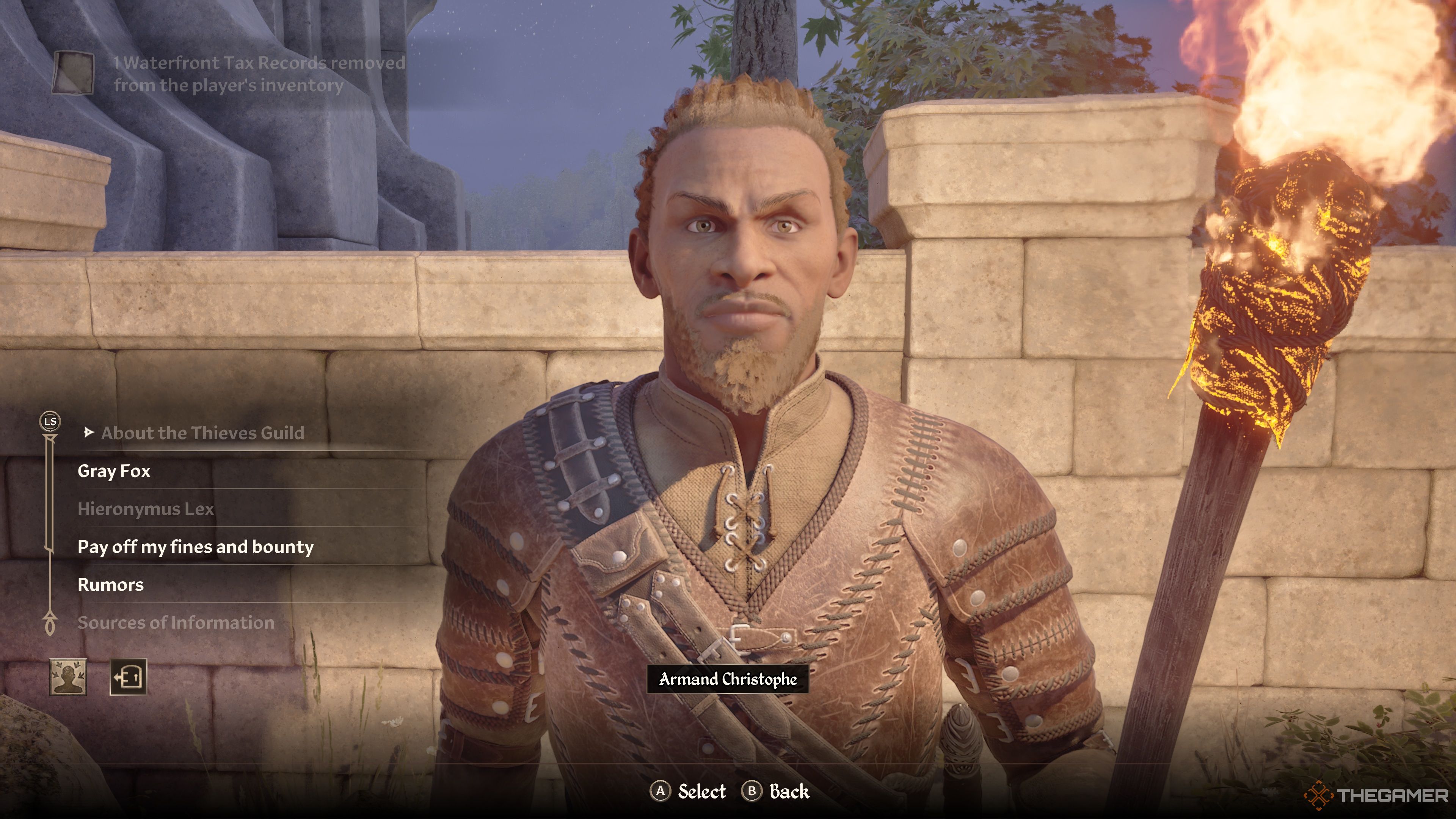 Oblivion Remastered Untaxing The Poor Reward from Armond.