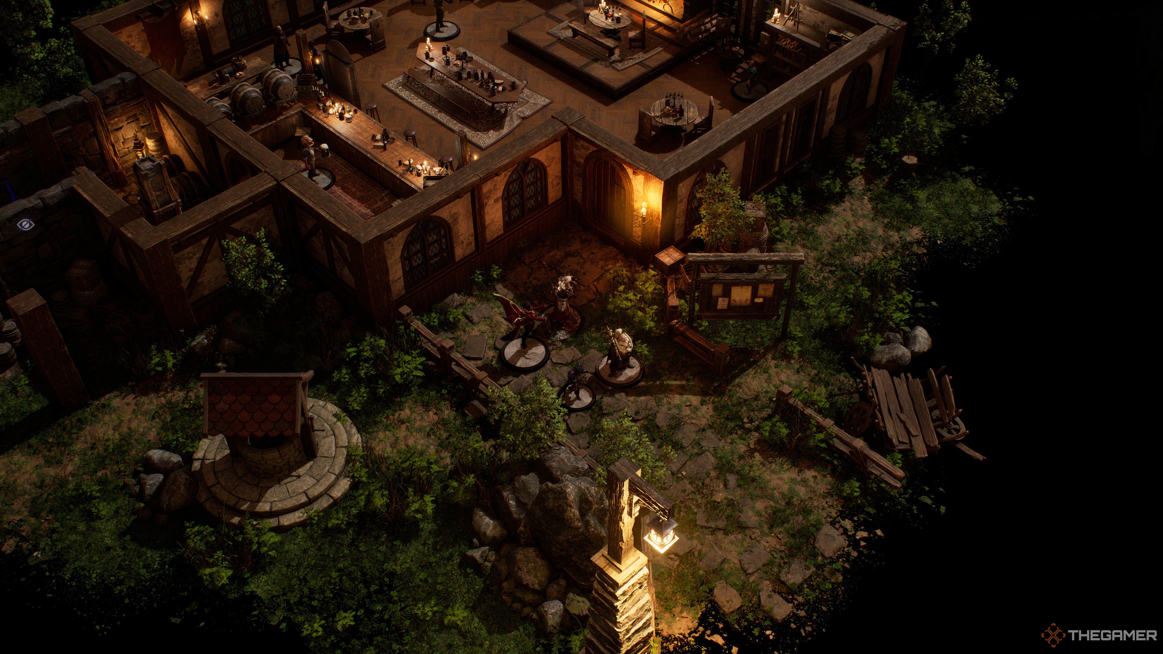 Sigil's overhead view of the start adventure guidance.