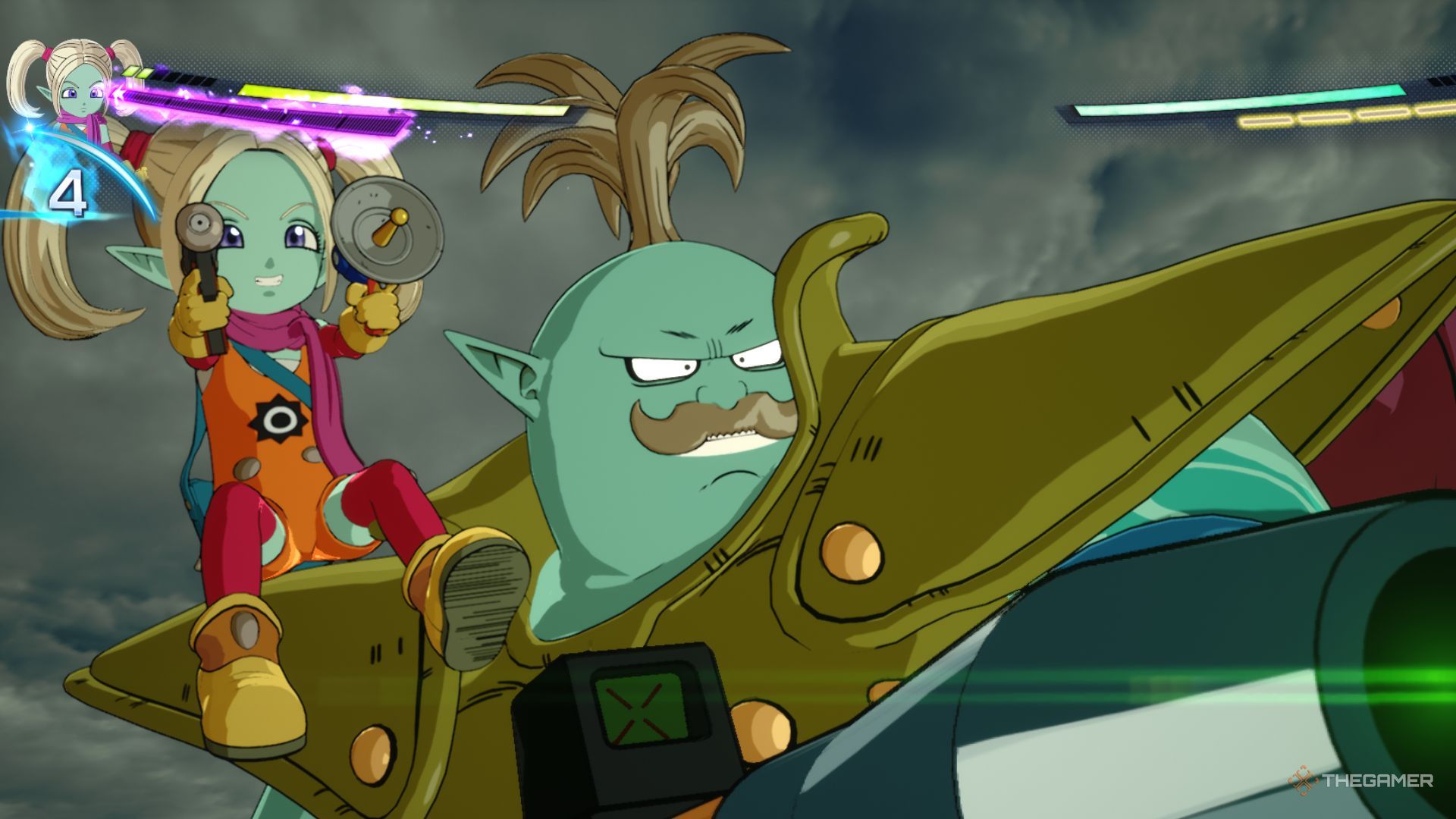 Panzy With Her Father, King Kadan In The Ultimate Attack, &lsquo;Kadan Combination&rsquo; From Dragon Ball: Sparking! Zero.
