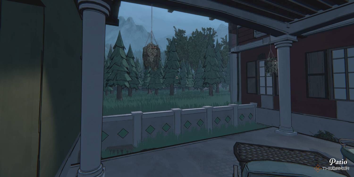 Patio from Blue Prince.