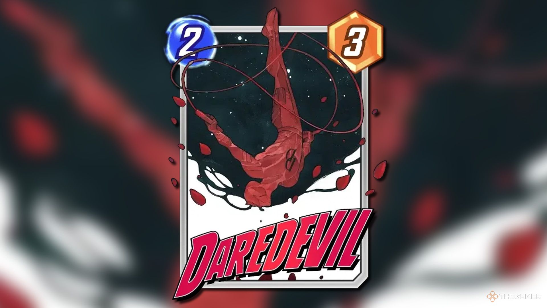 Peach Momoko variant of Daredevil from Marvel Snap.