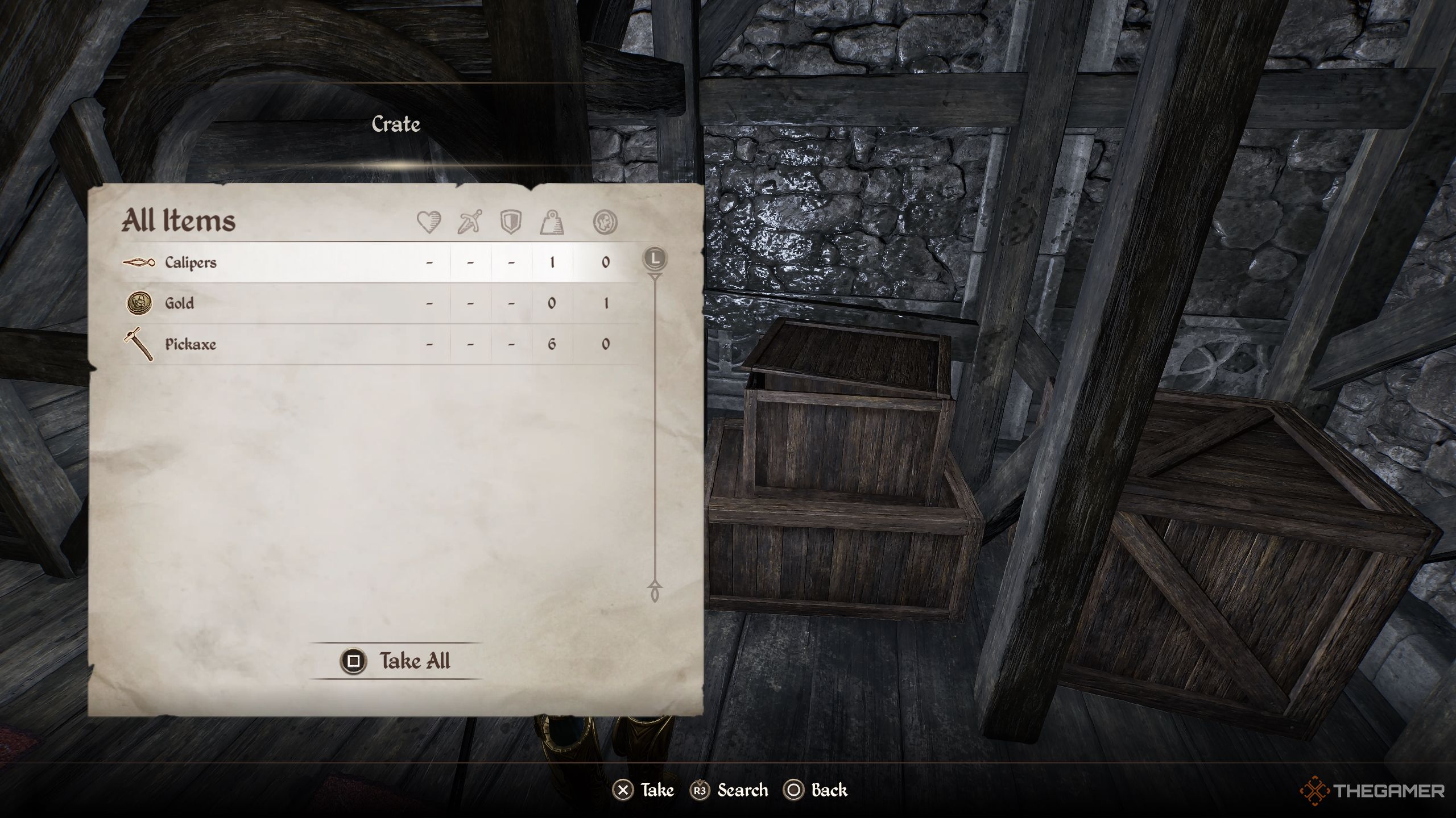 Player about to pick Calipers - Oblivion Remastered