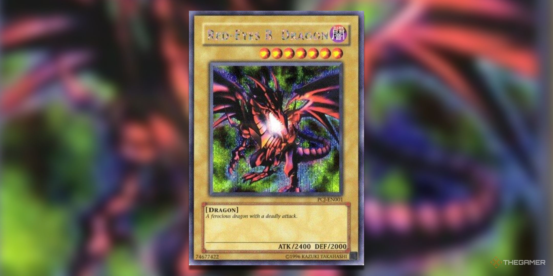 Power of Chaos Joey The Passion Prismatic secret rare Red-EYes Black Dragon Yu-Gi-Oh! TCG card art.