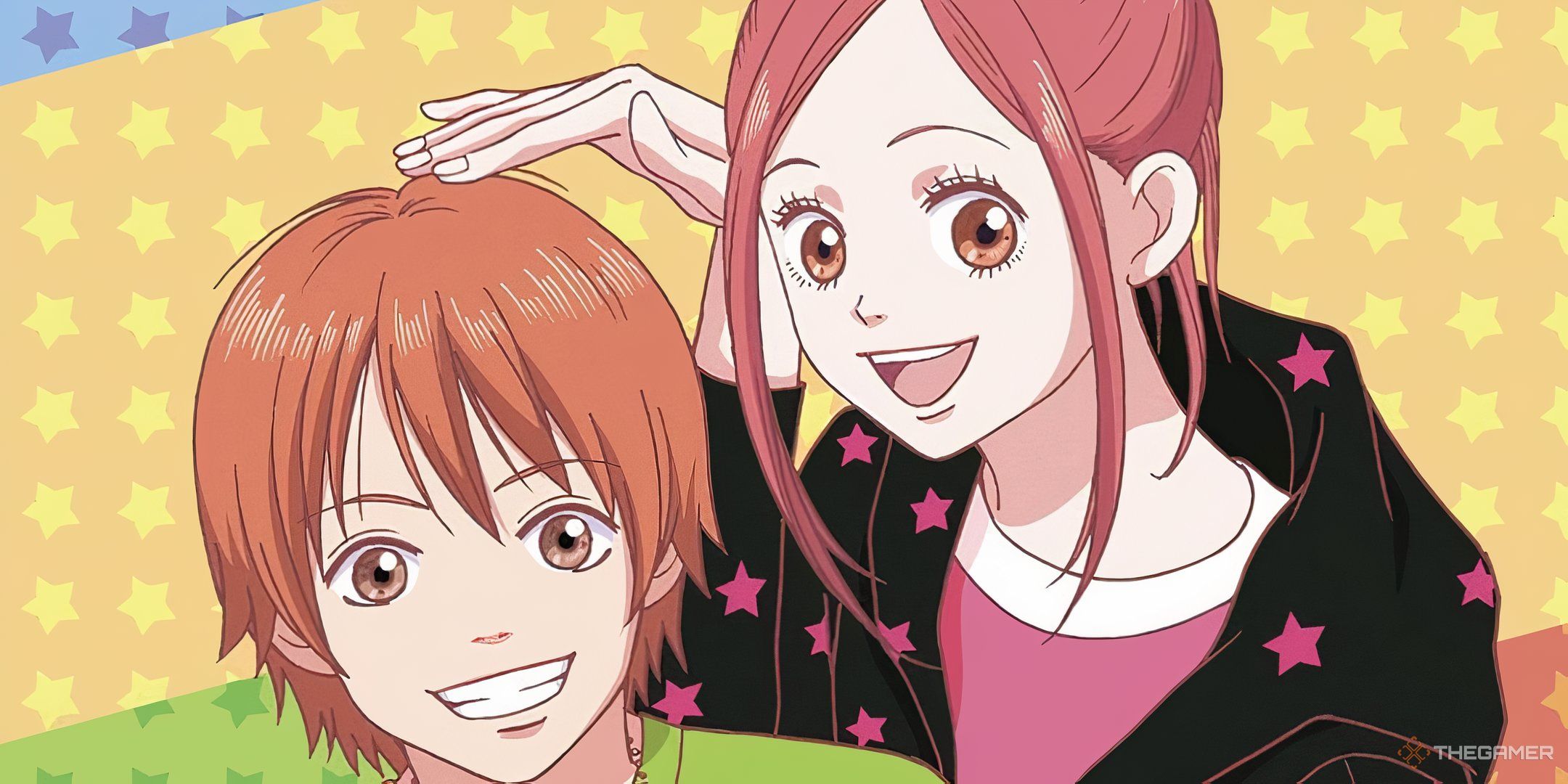 Risa Koizumi and Attsushi Otani smiles together in Lovely Complex.