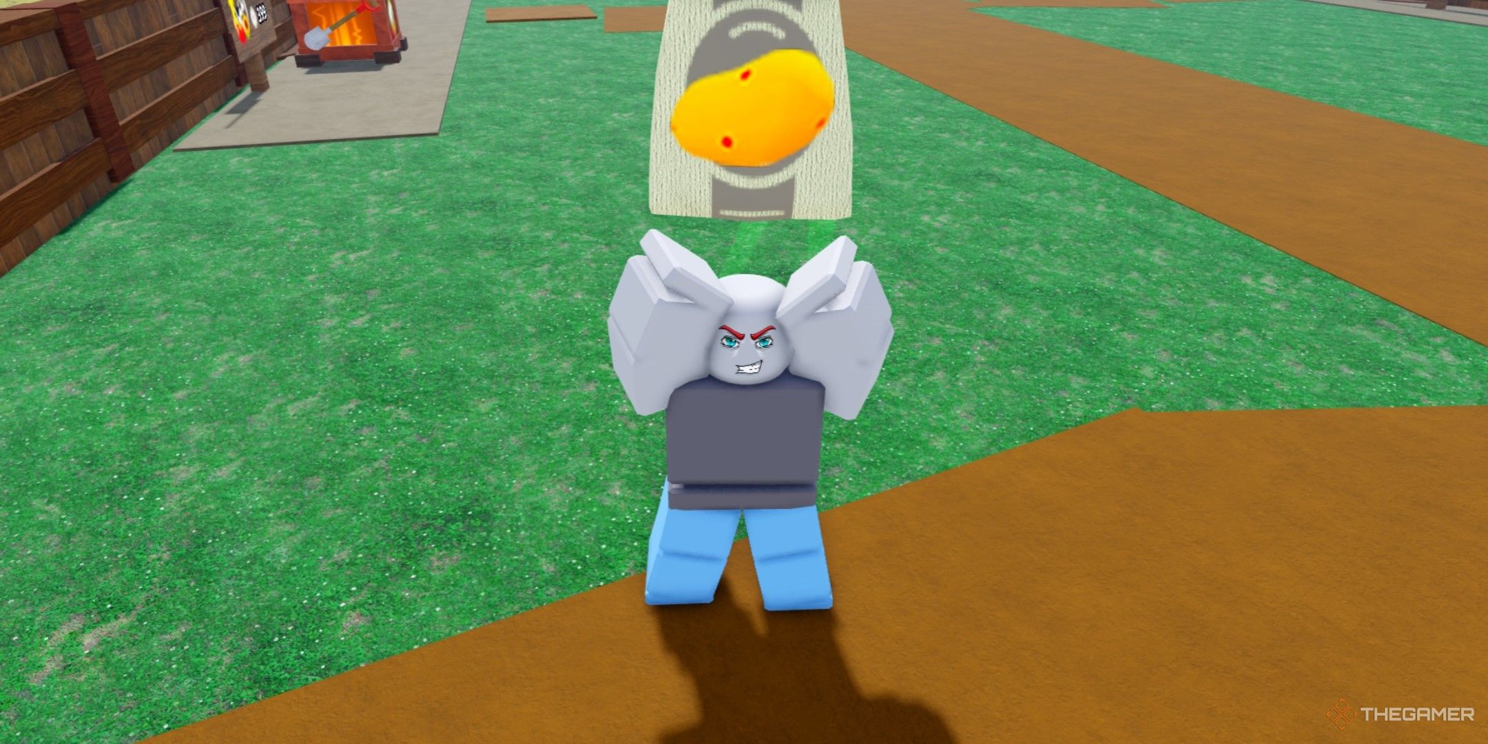 a player in Grow Your Farm on Roblox