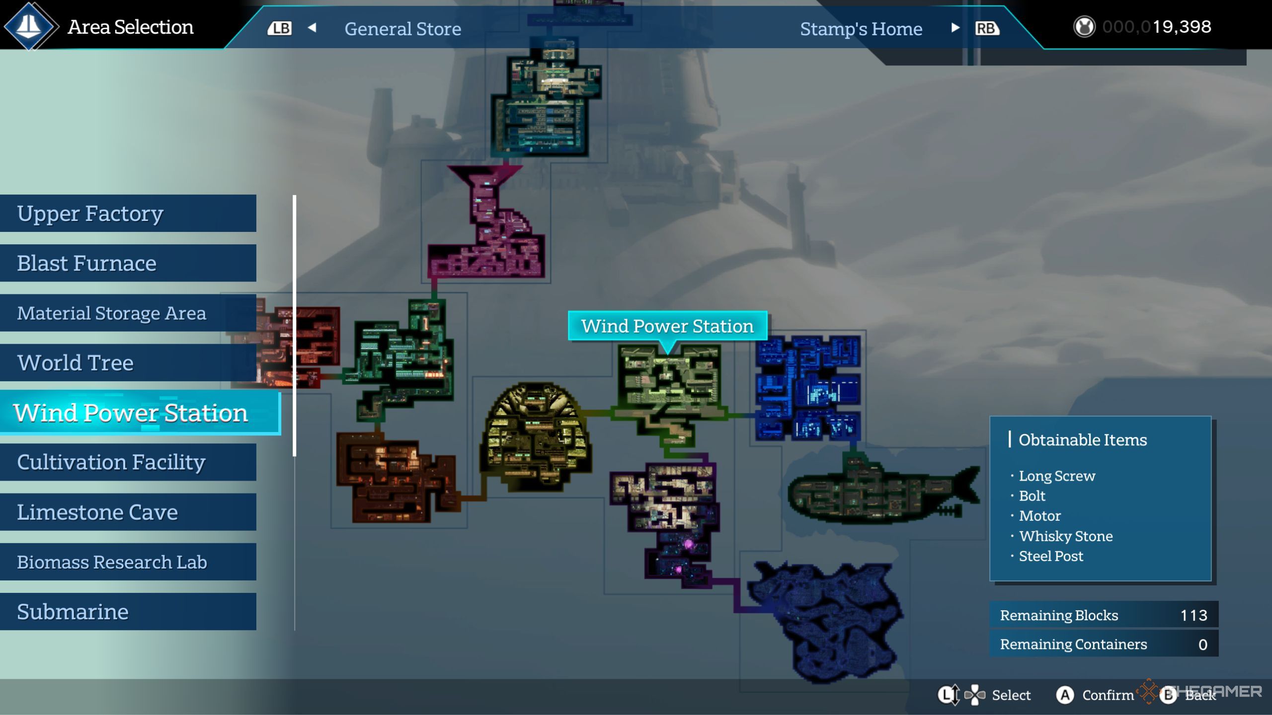 Rusty Rabbit items you can get from wind power station.